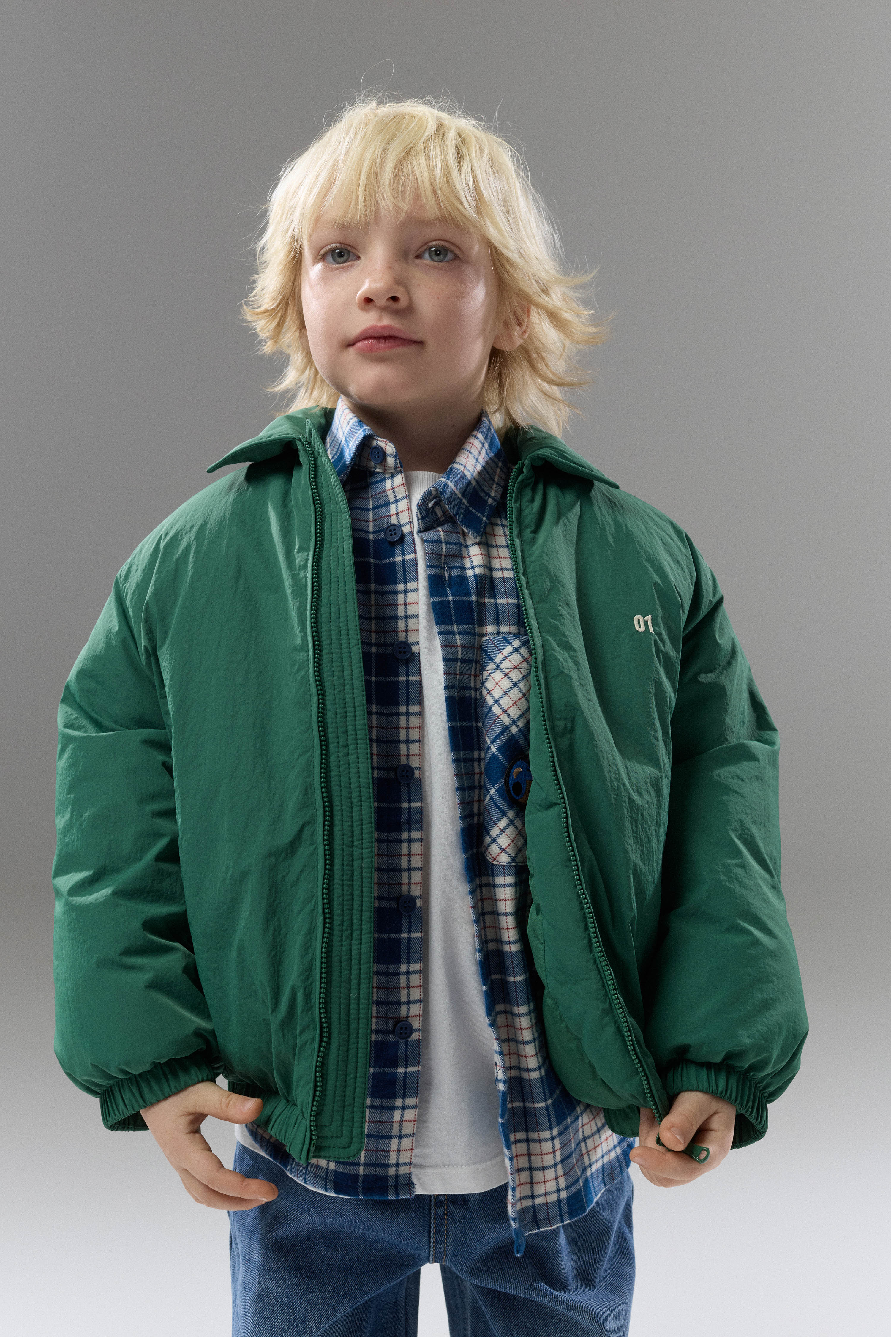 COLLARED PUFFER JACKET - Image 2