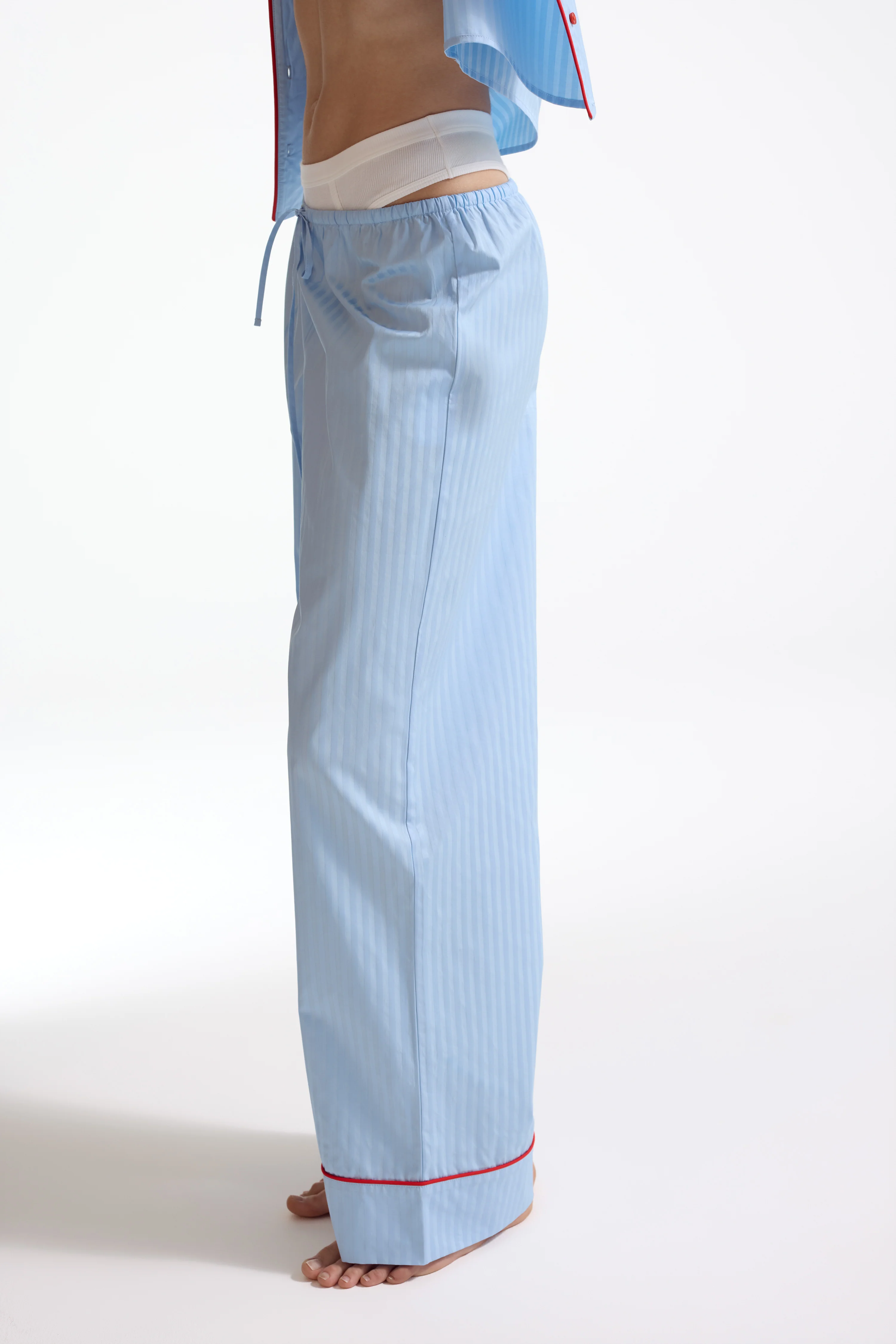 PAJAMA STYLE COTTON TROUSERS - Image 3