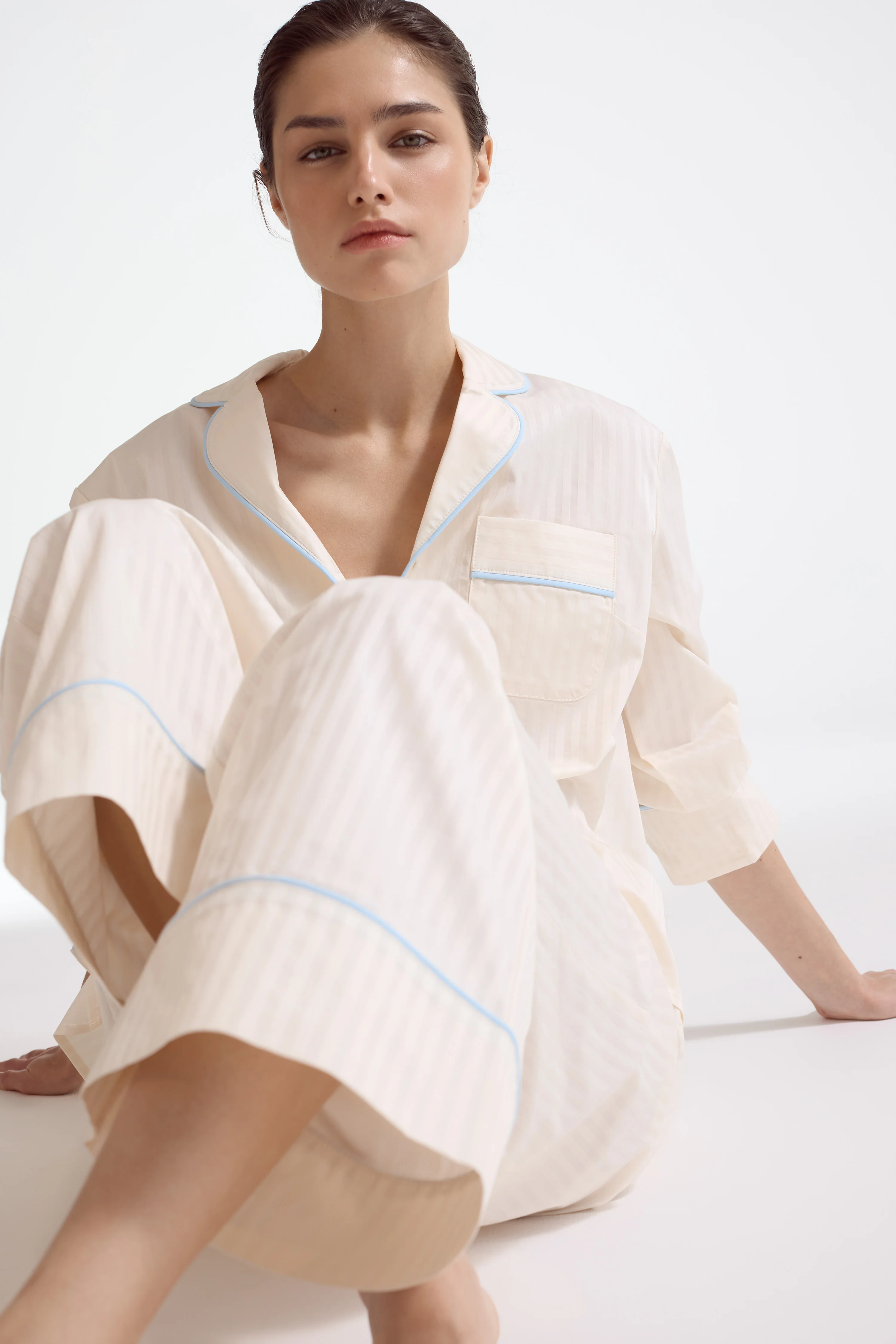 PAJAMA STYLE COTTON TROUSERS - Image 3