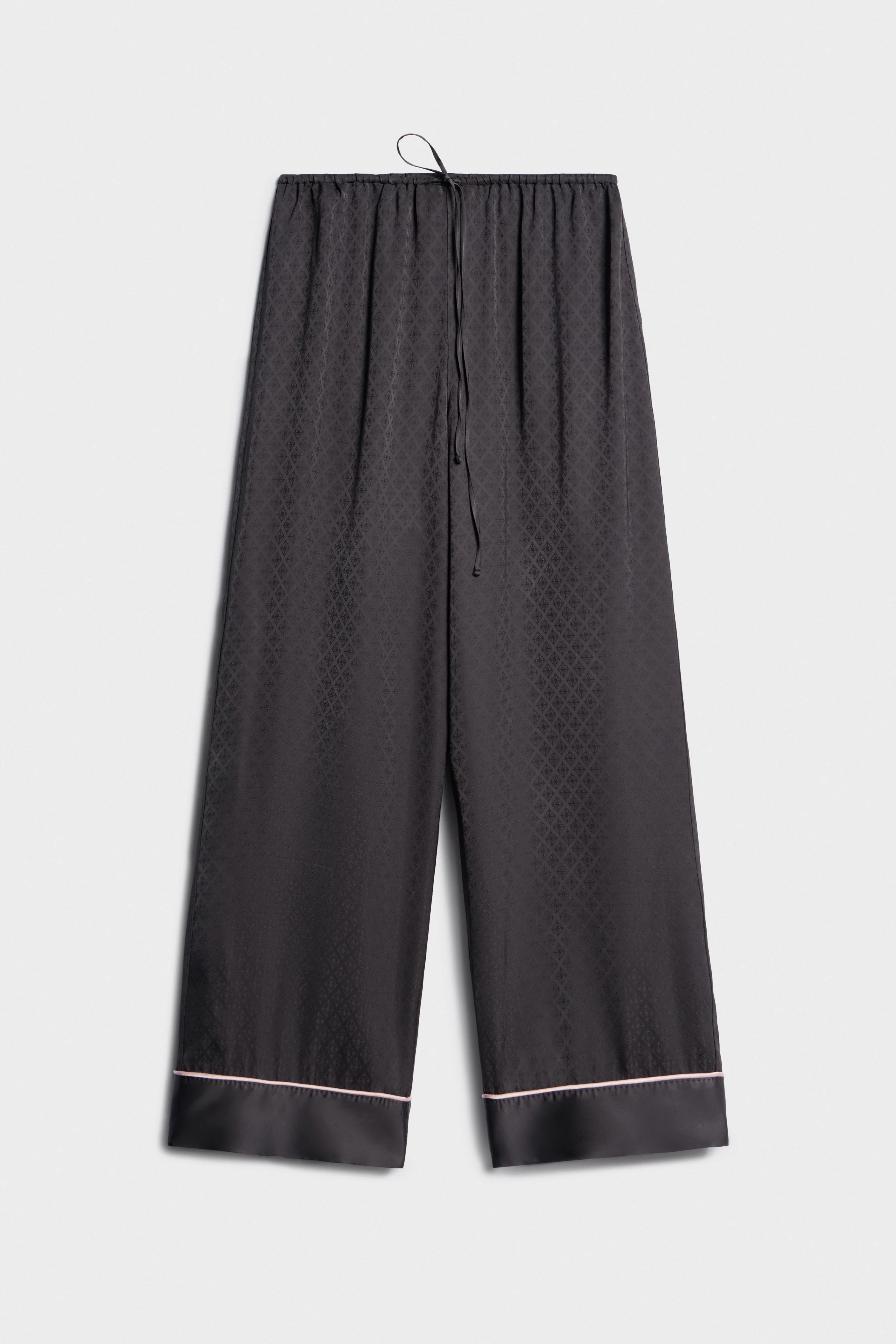 PAJAMA STYLE VISCOSE TROUSERS - Image 4