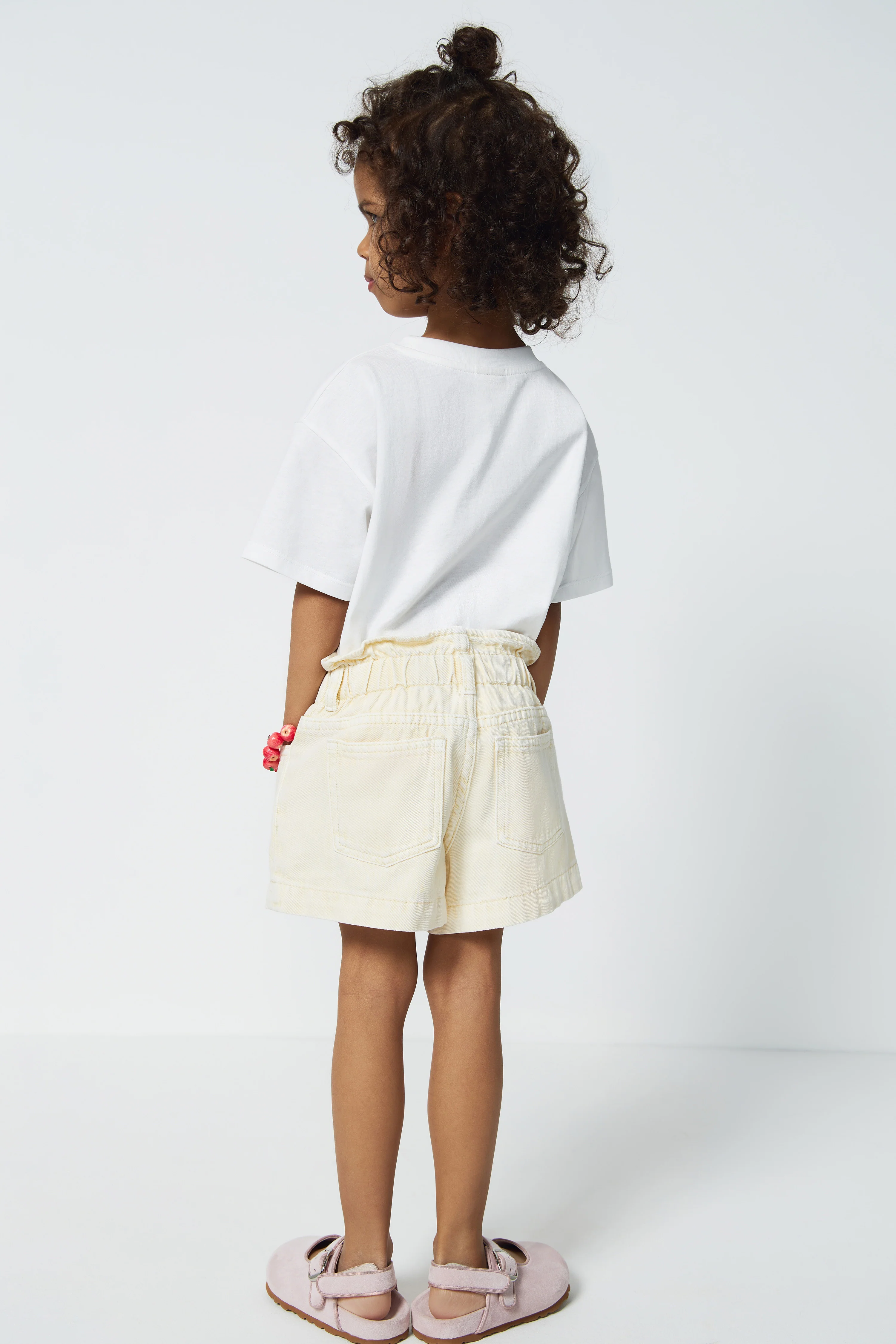 PAPER-BAG DENIM SHORTS - Image 3