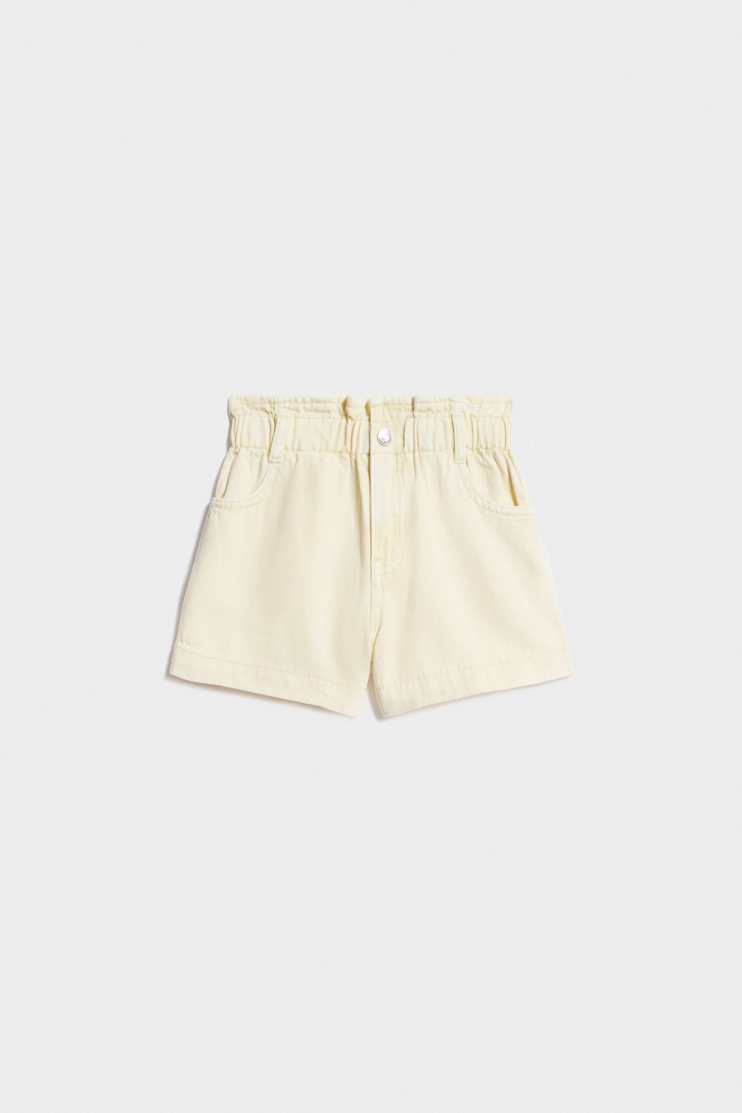 PAPER-BAG DENIM SHORTS - Image 4
