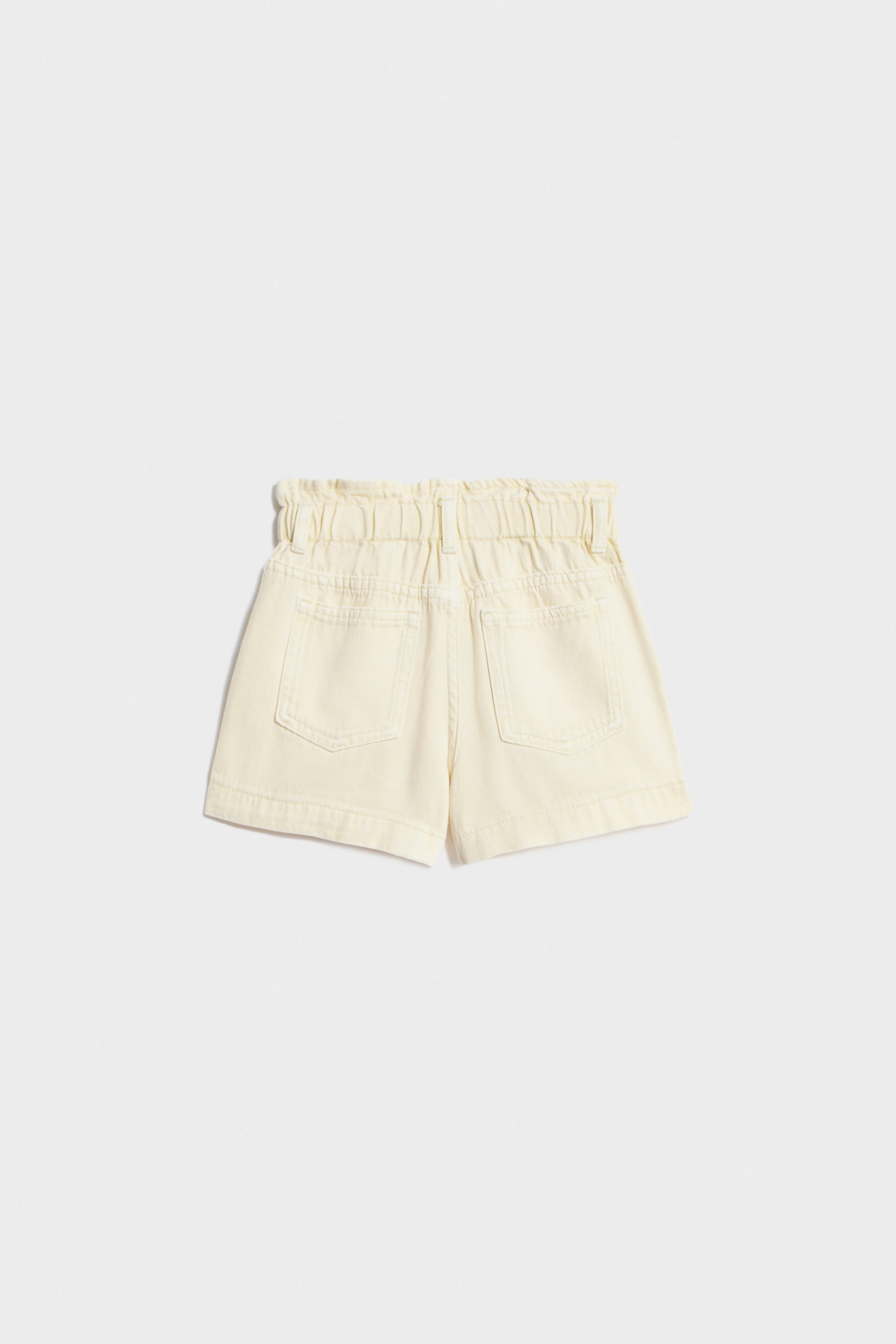 PAPER-BAG DENIM SHORTS - Image 5