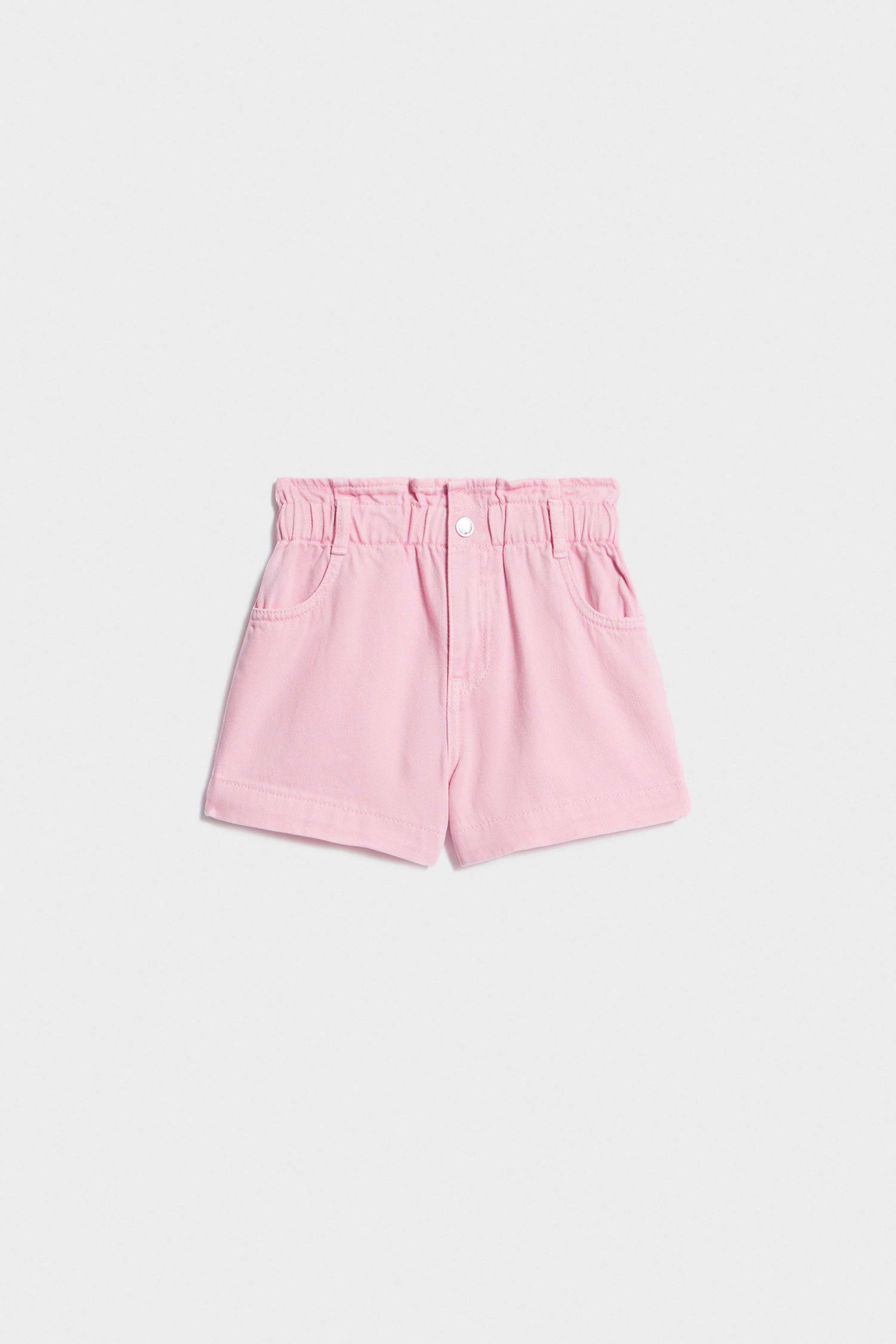 PAPER-BAG DENIM SHORTS - Image 4