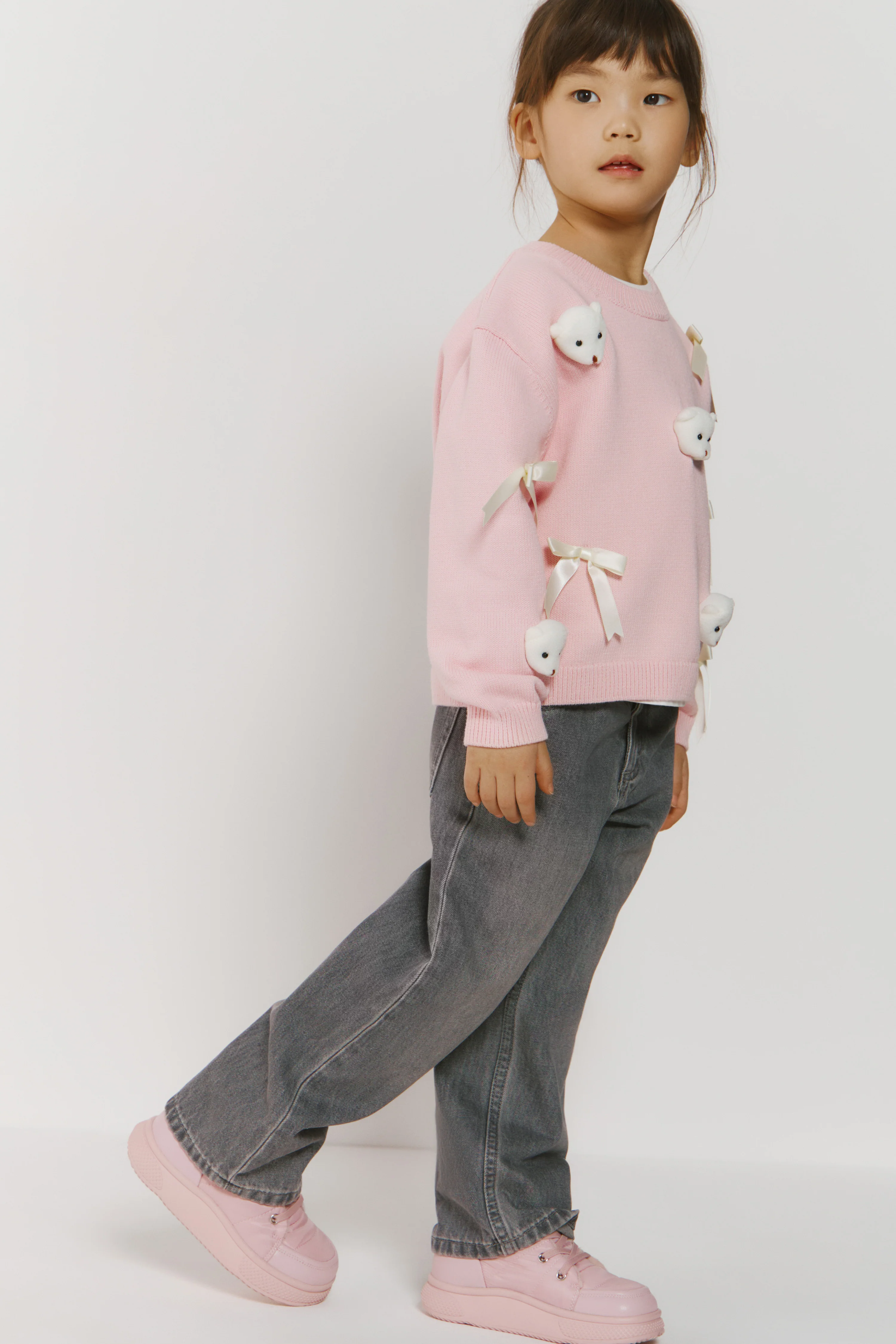 PAPERBAG WAIST STRAIGHT-FIT JEANS - Image 3