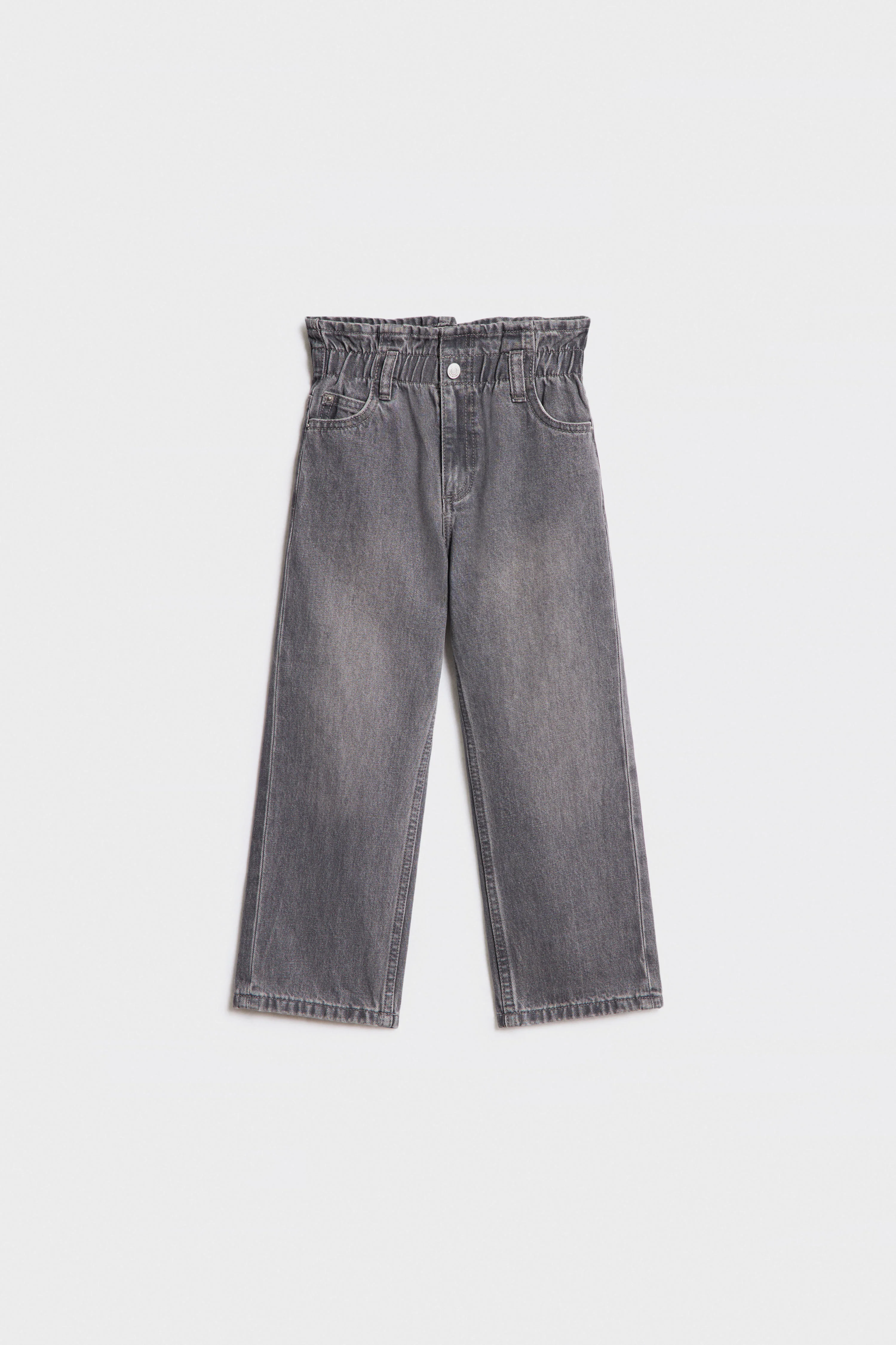 PAPERBAG WAIST STRAIGHT-FIT JEANS - Image 4