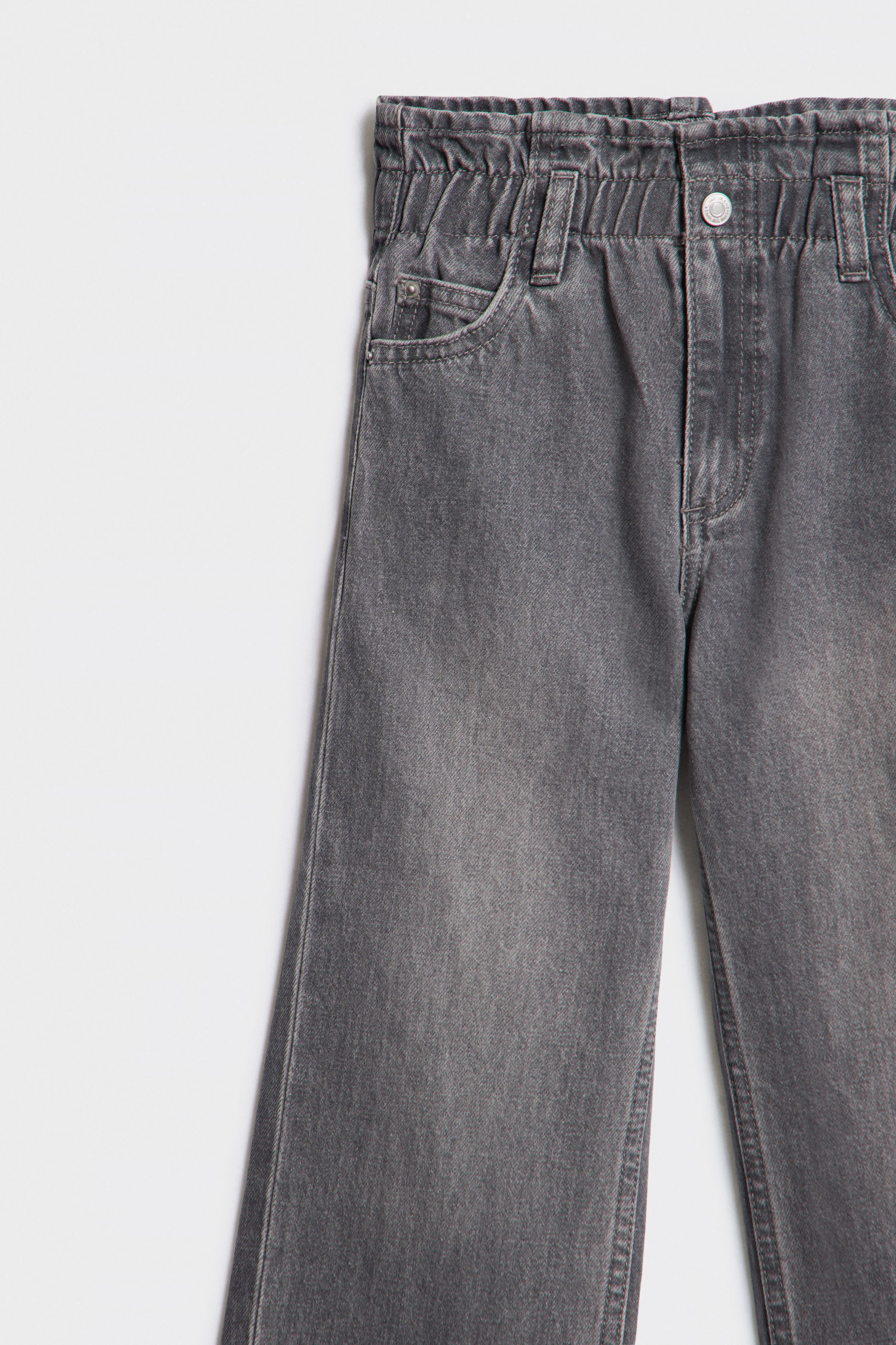 PAPERBAG WAIST STRAIGHT-FIT JEANS - Image 6