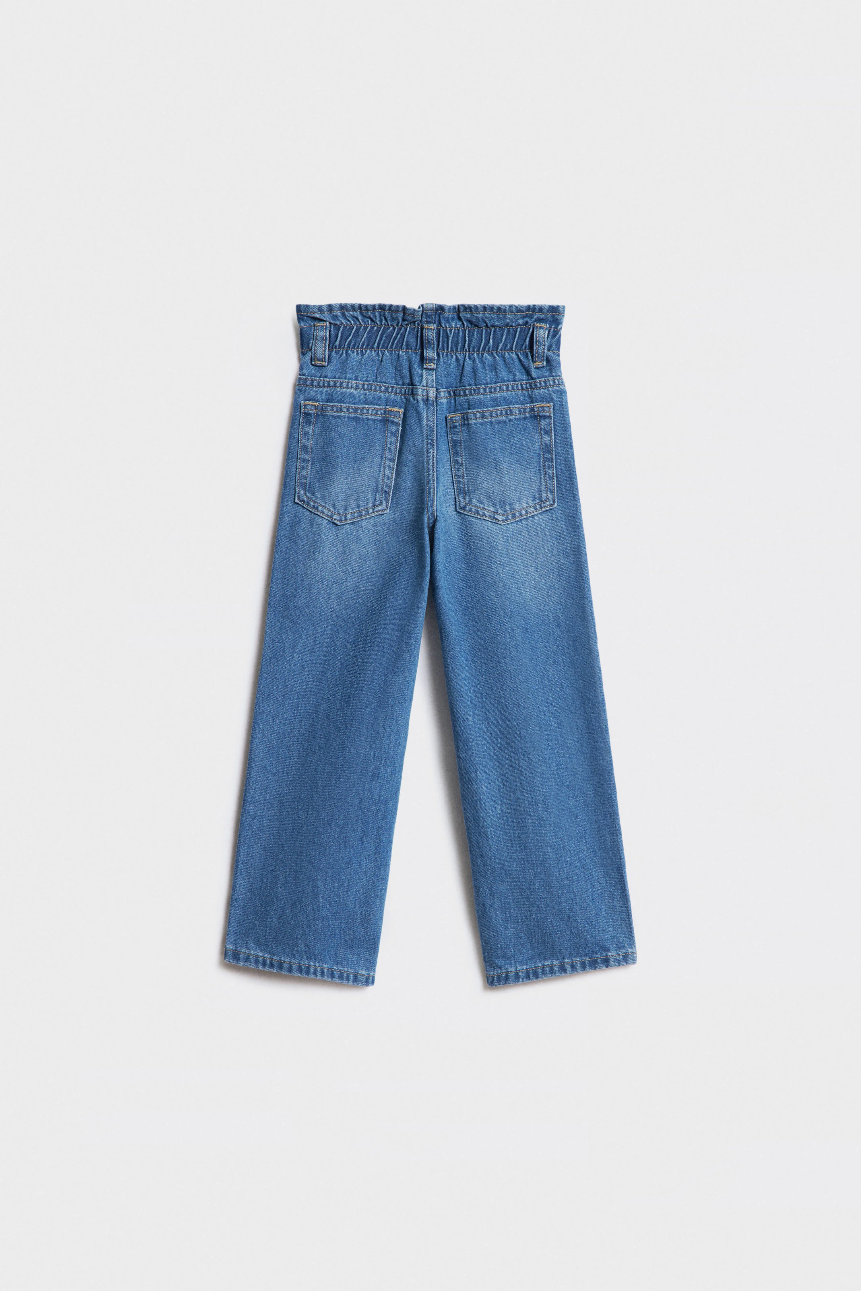 PAPERBAG WAIST STRAIGHT-FIT JEANS - Image 6