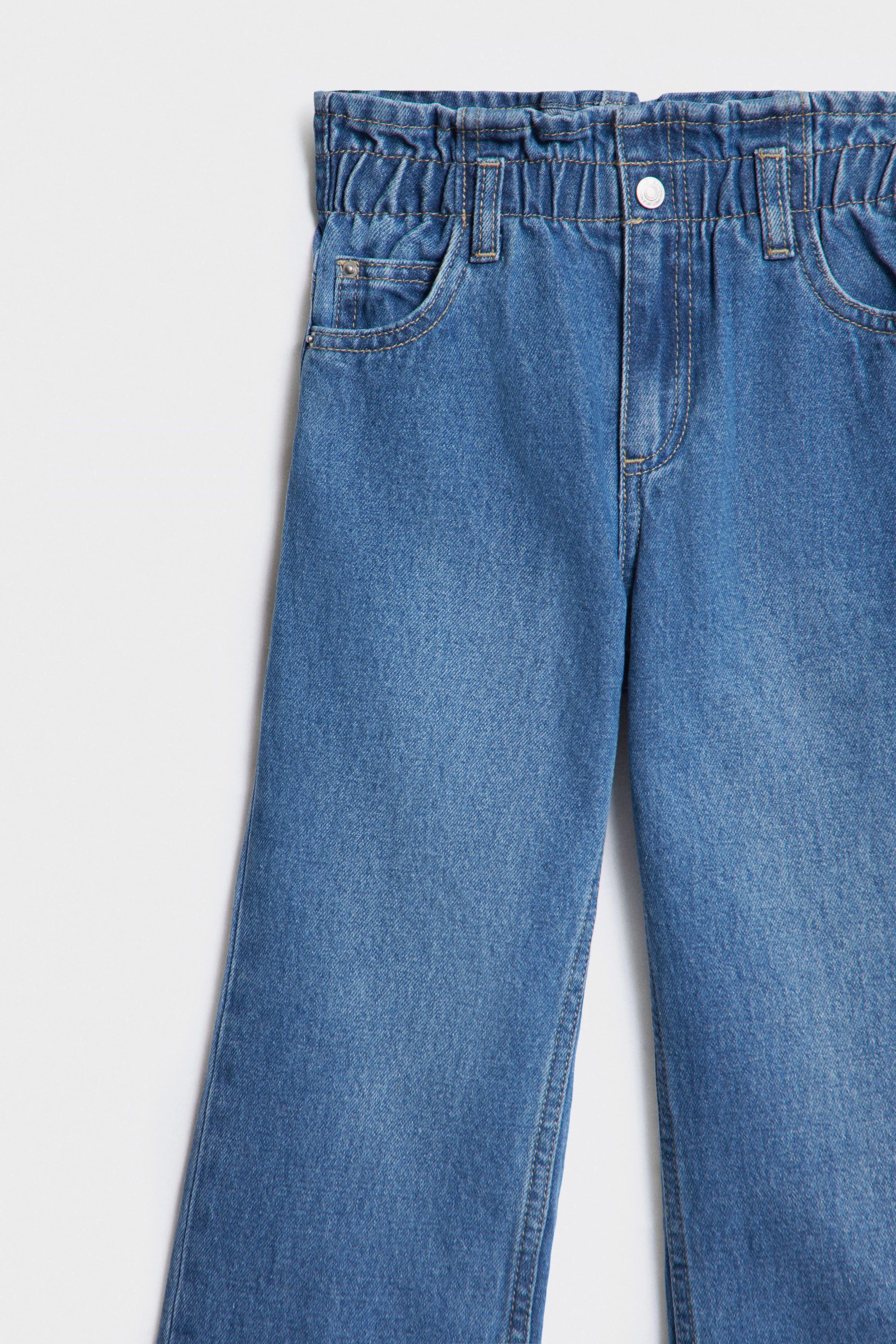 PAPERBAG WAIST STRAIGHT-FIT JEANS - Image 7