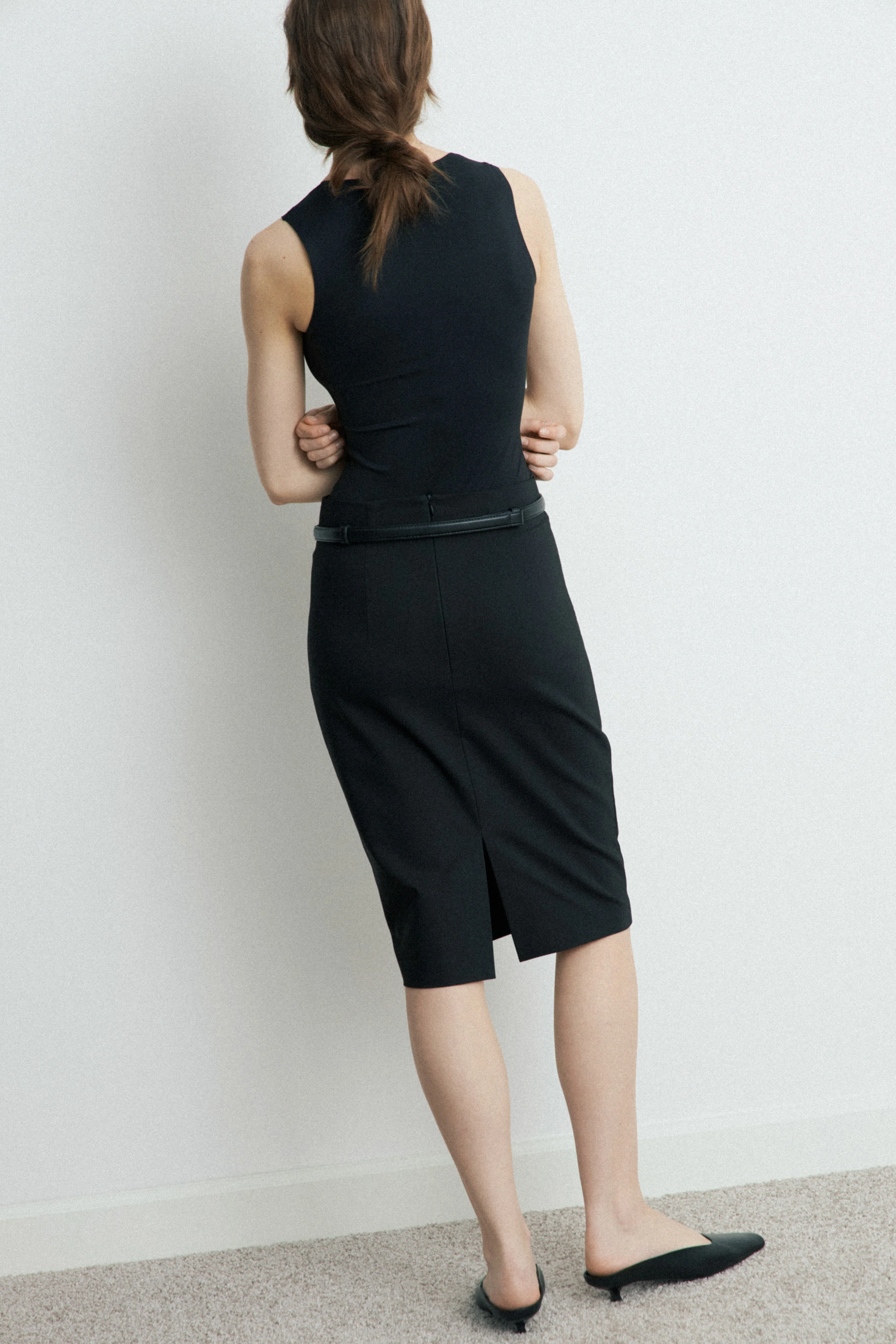 PENCIL MIDI SKIRT - Image 3