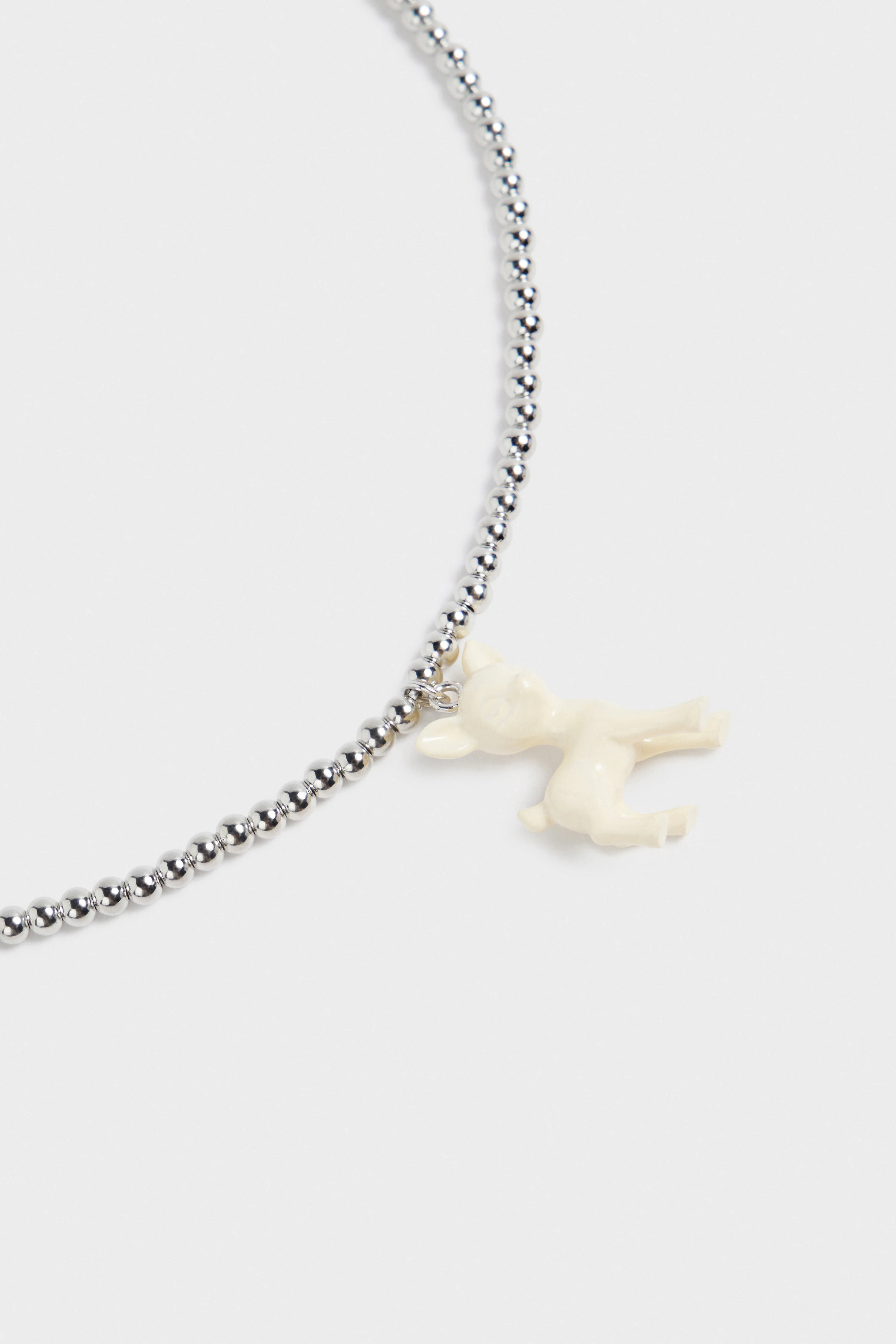 PENDANT-DETAIL BEADED NECKLACE - Image 5