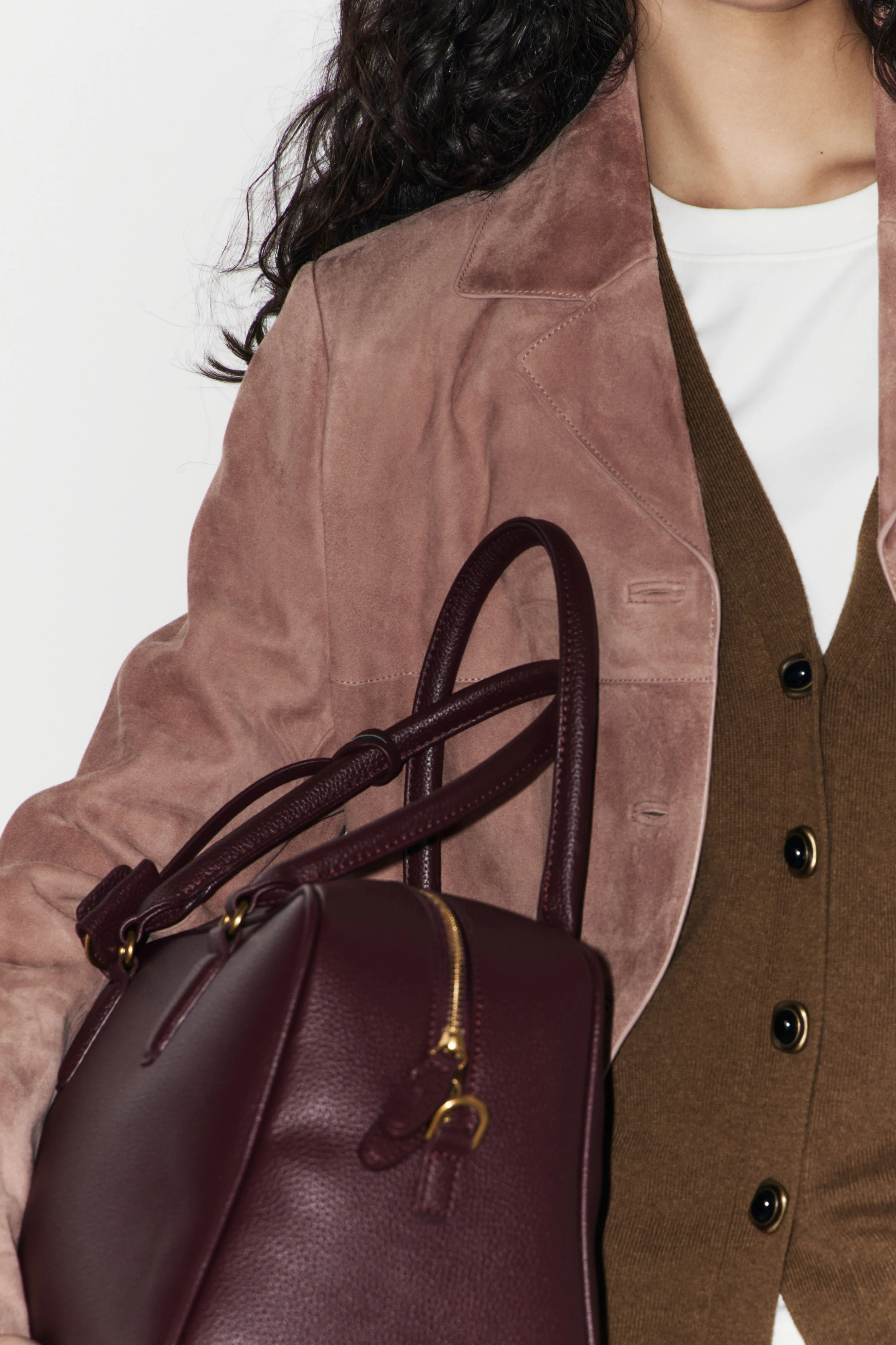 PENDANT-DETAIL FAUX LEATHER BAG - Image 2
