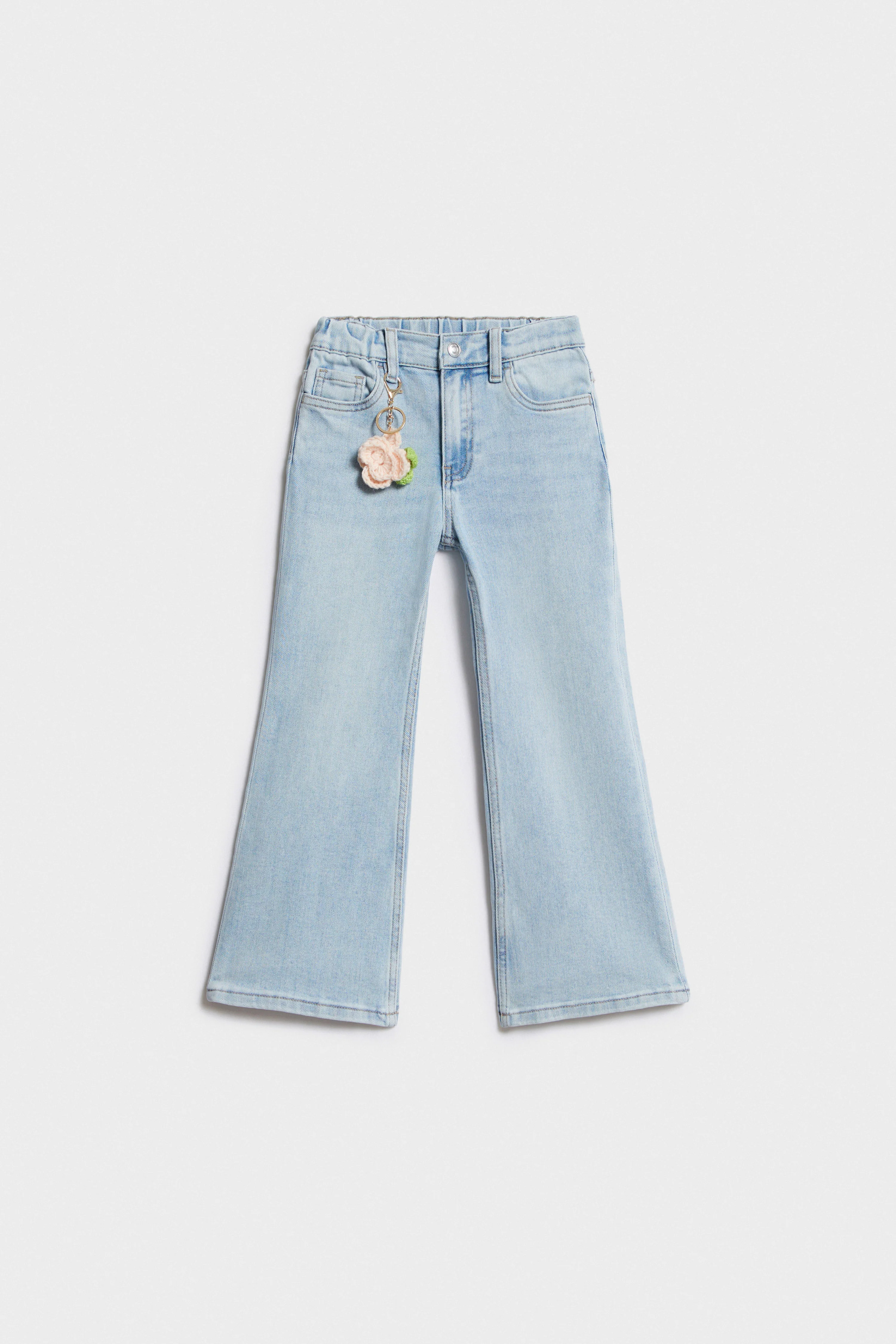 PENDANT-DETAIL FLARED JEANS - Image 5