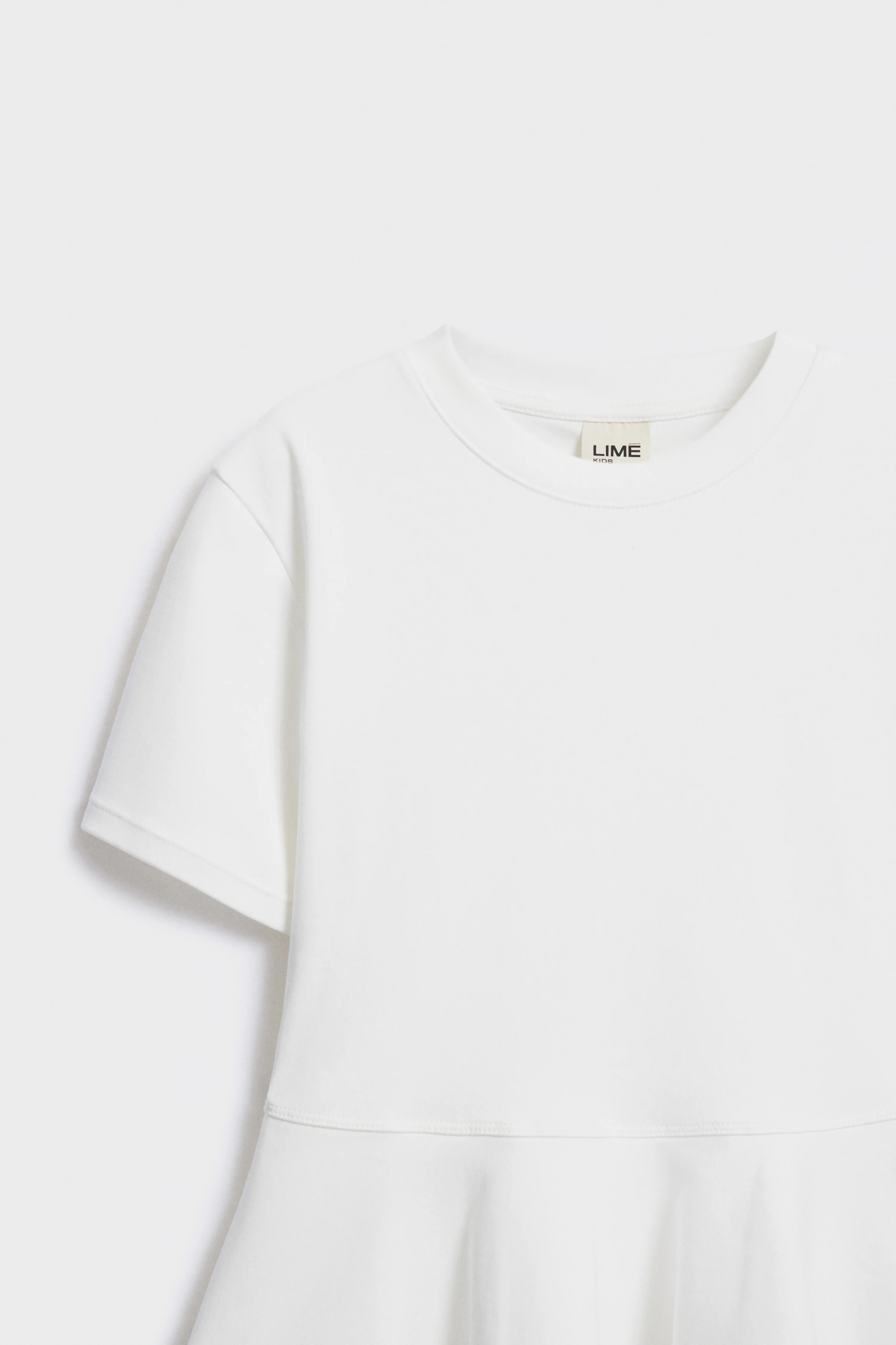 PEPLUM-HEM COTTON T-SHIRT - Image 5