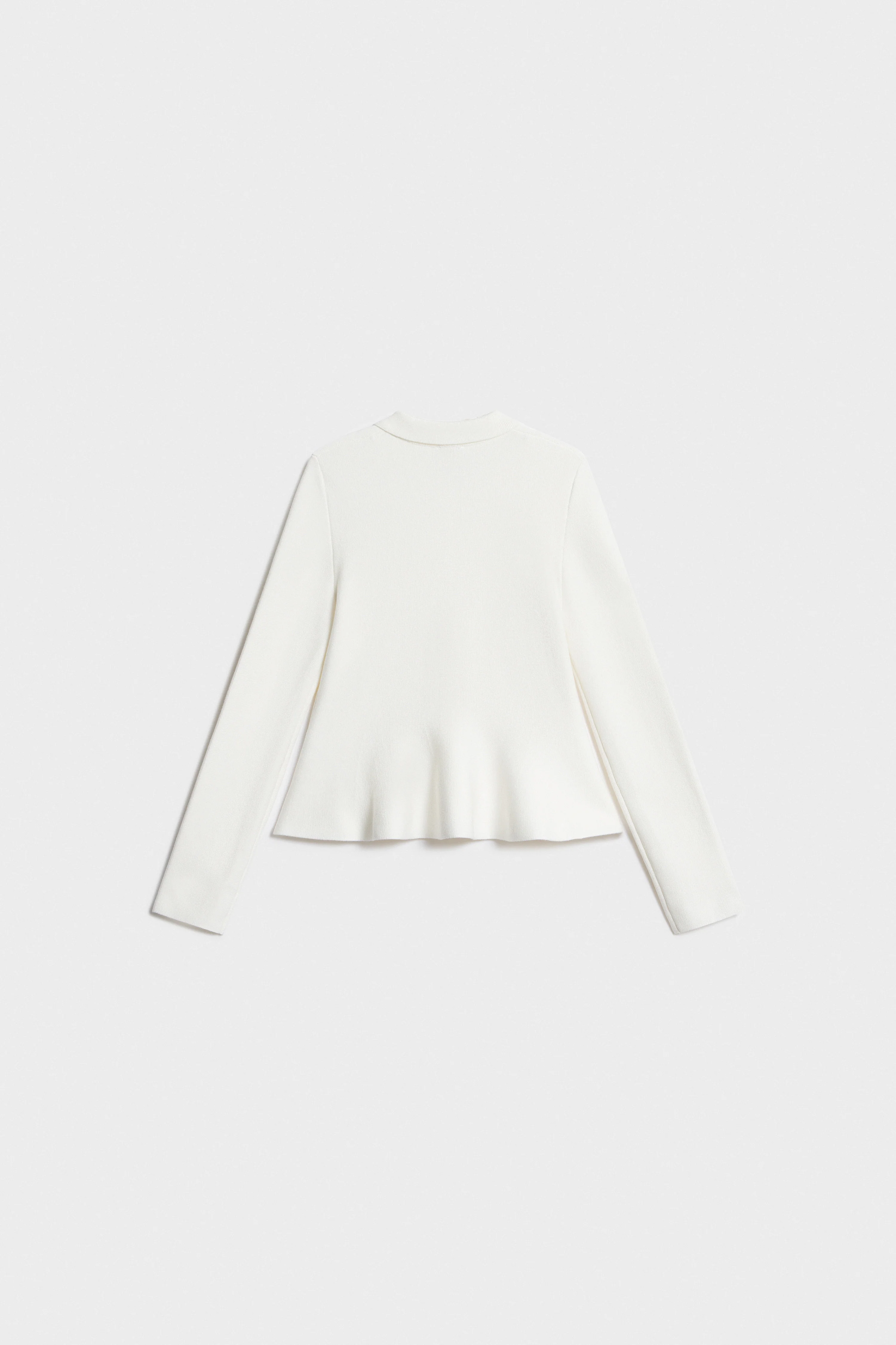 PEPLUM-HEM VISCOSE CARDIGAN - Image 5