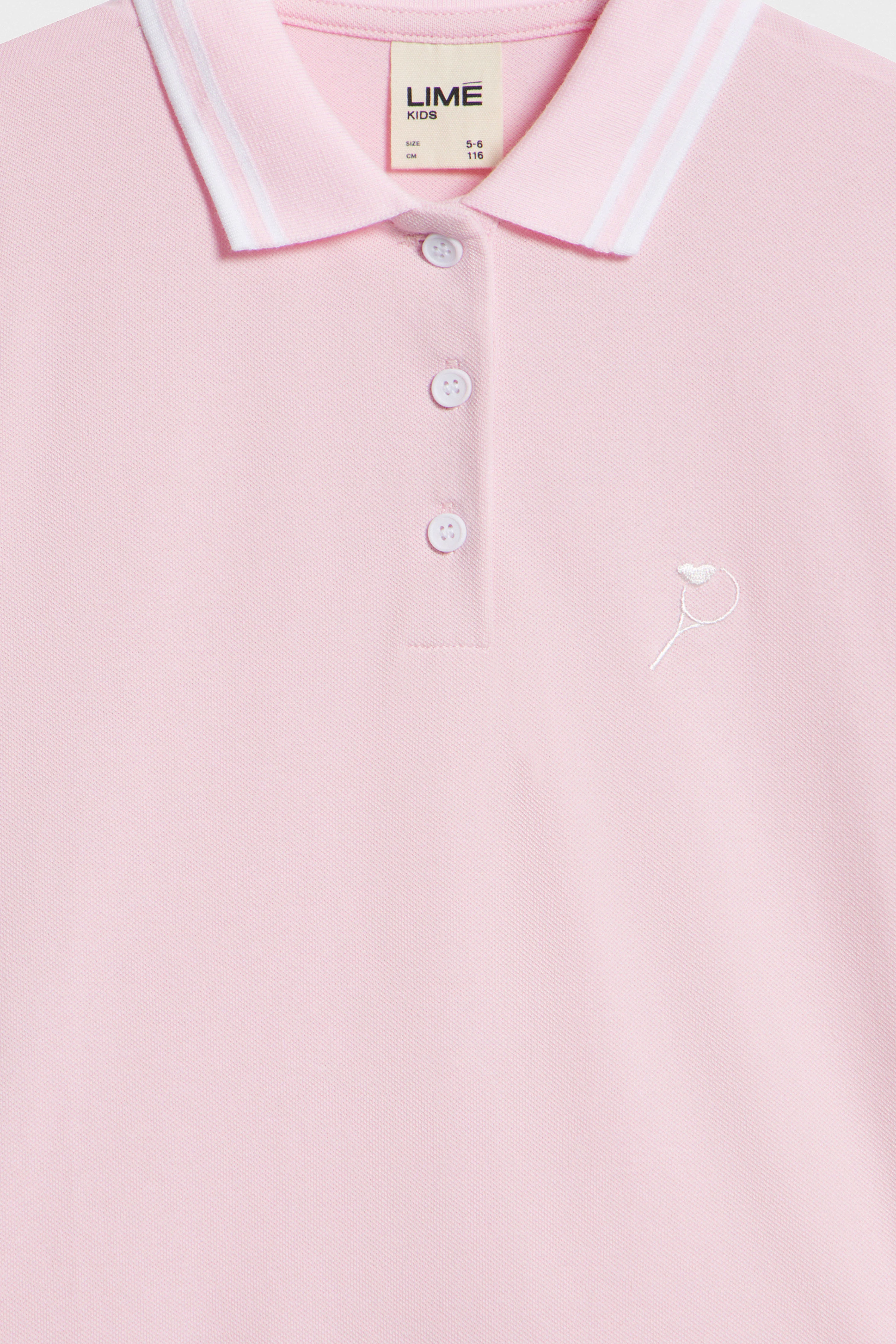PIQUÉ POLO DRESS WITH EMBROIDERED DETAIL - Image 3