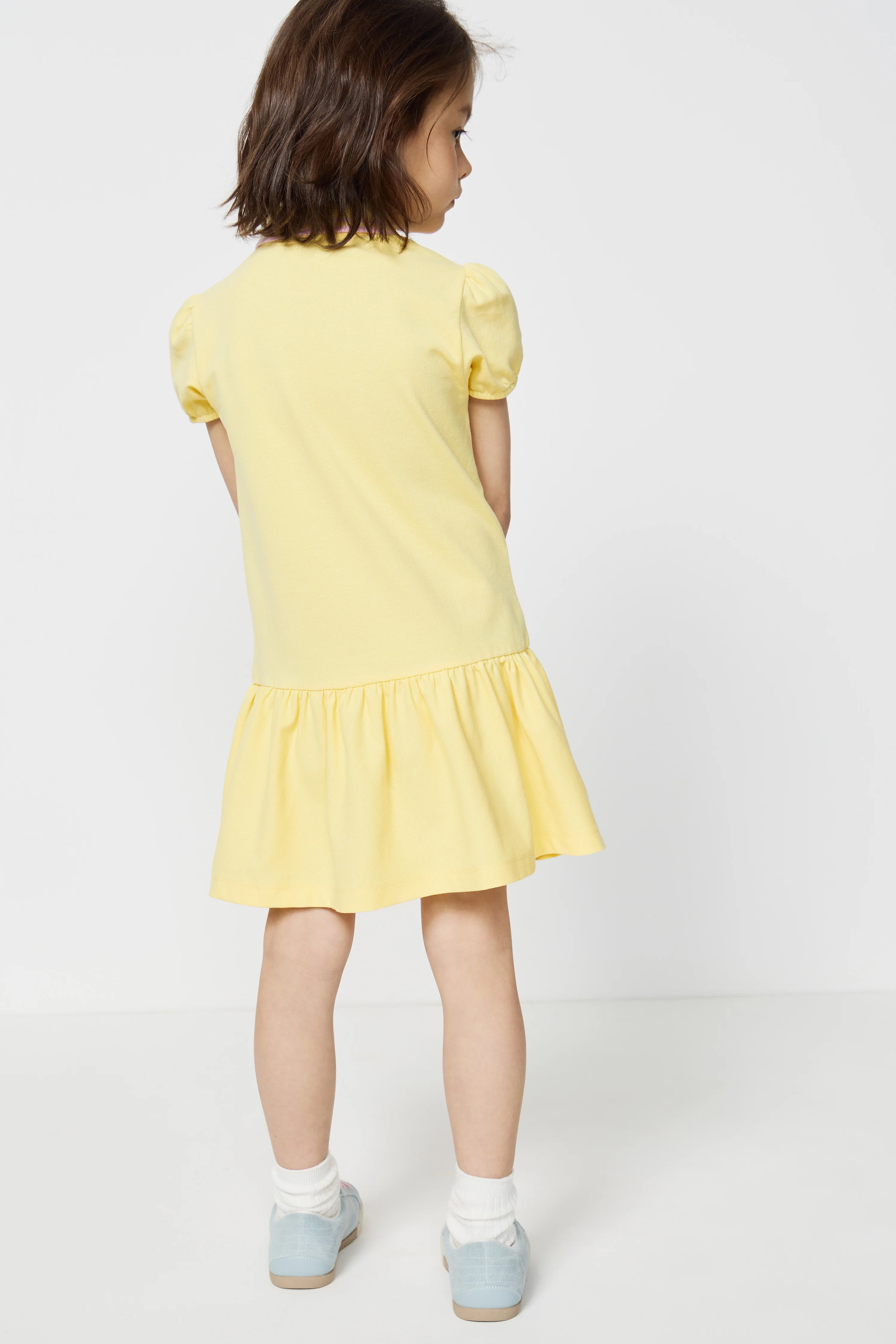 PIQUÉ POLO DRESS WITH EMBROIDERED DETAIL - Image 4
