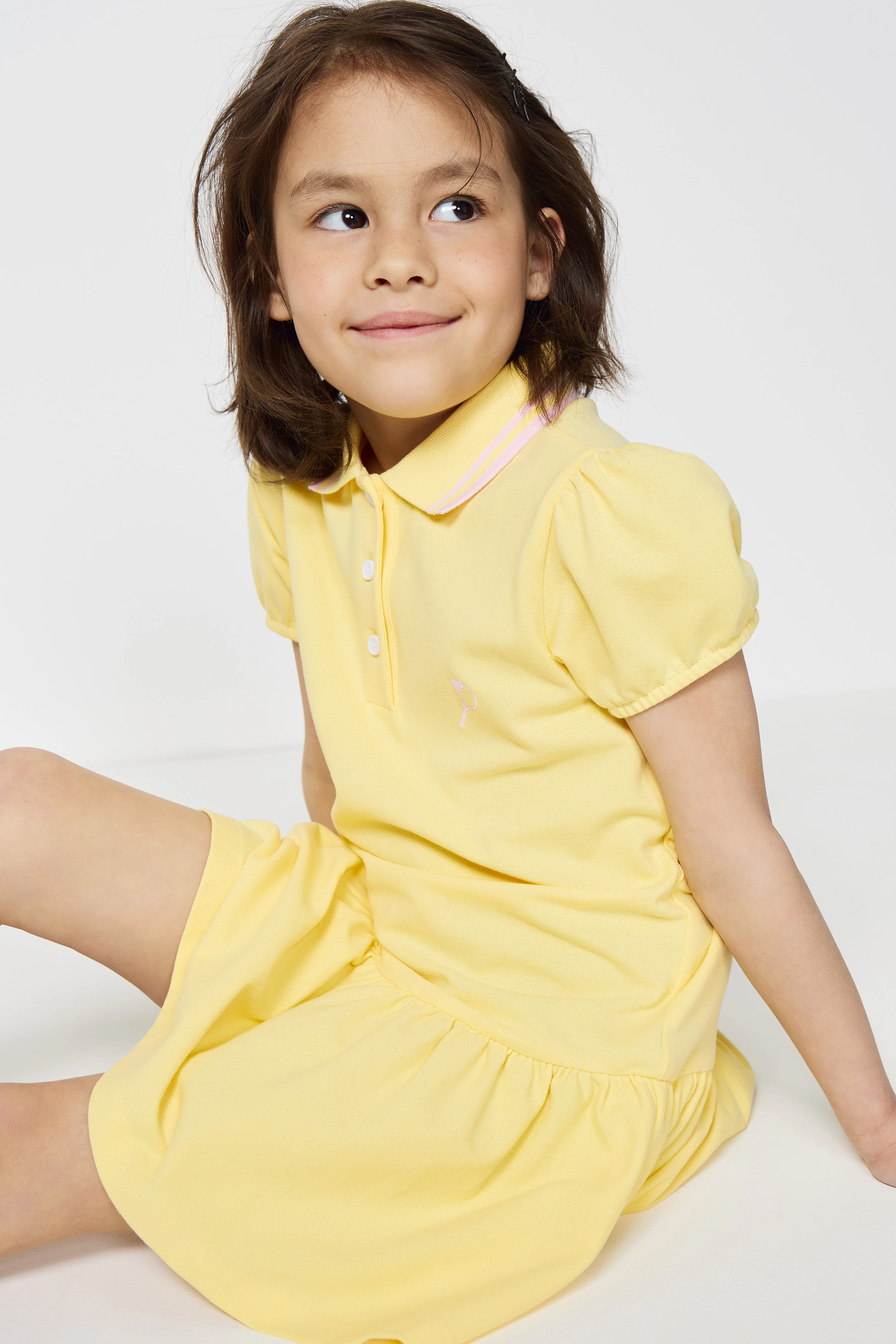 PIQUÉ POLO DRESS WITH EMBROIDERED DETAIL - Image 5