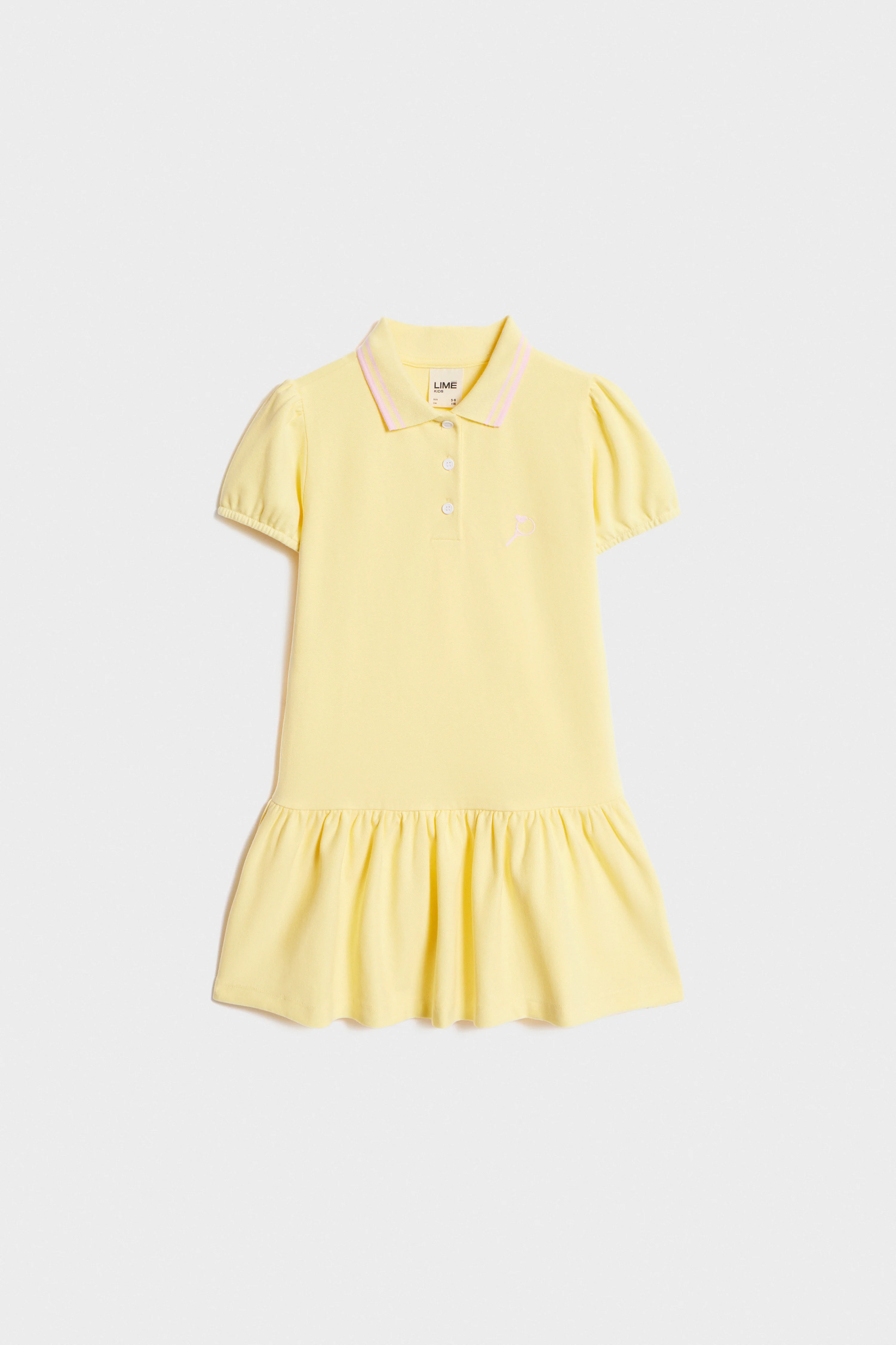 PIQUÉ POLO DRESS WITH EMBROIDERED DETAIL - Image 6
