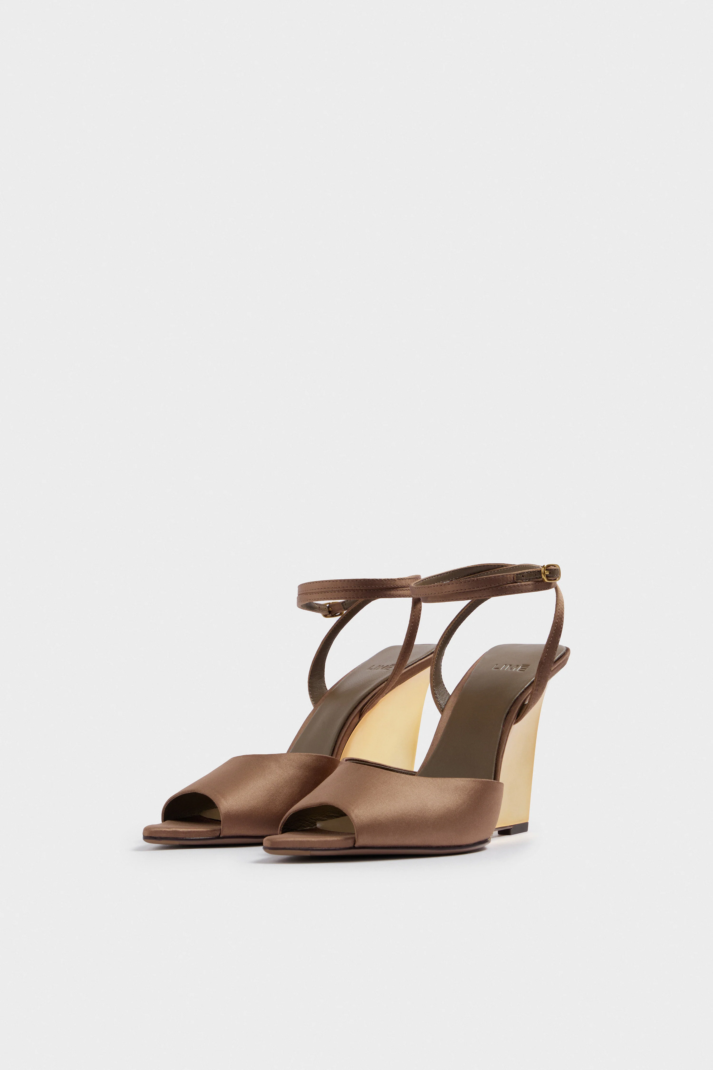 PLATFORM SATIN SANDALS - Image 5