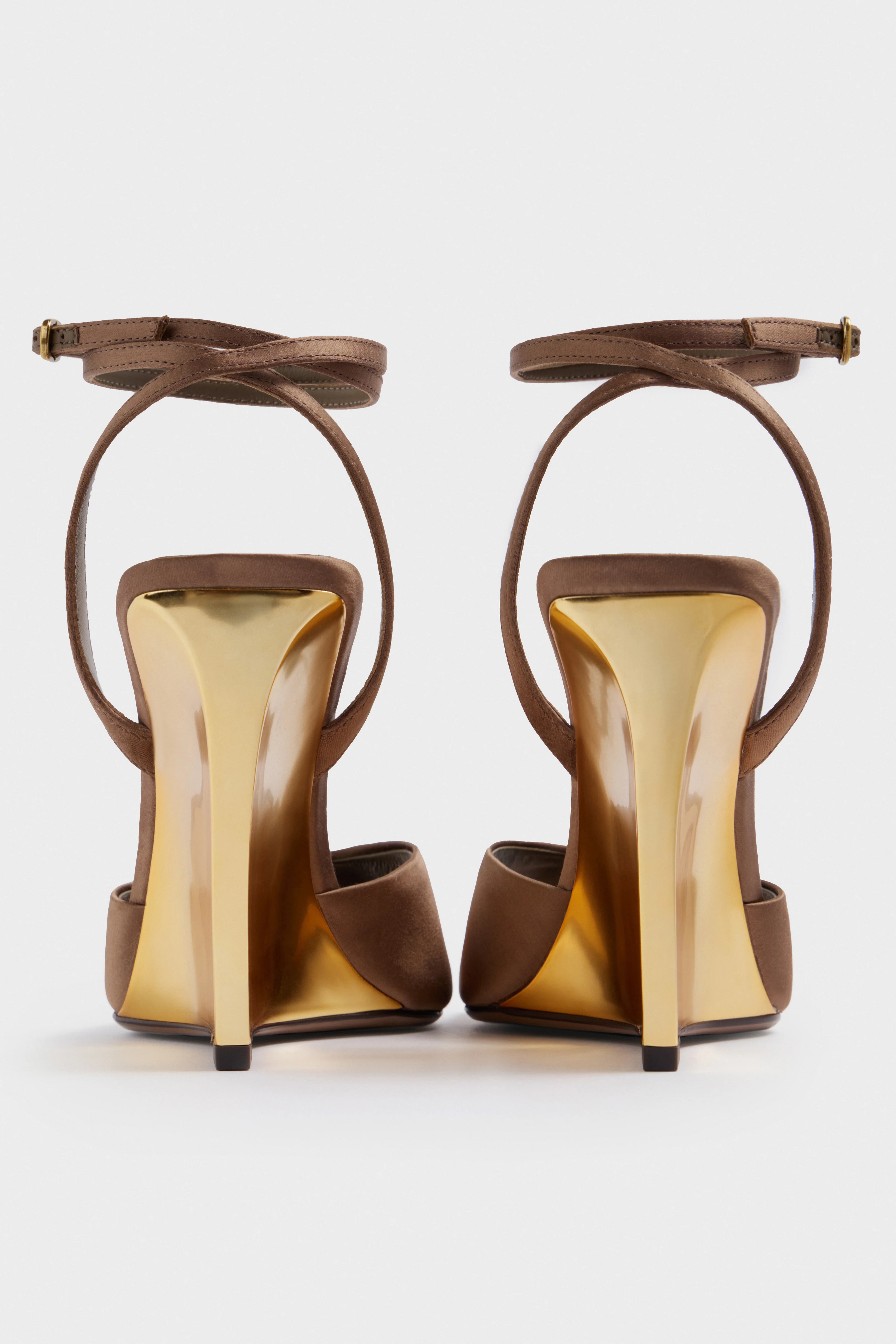 PLATFORM SATIN SANDALS - Image 8