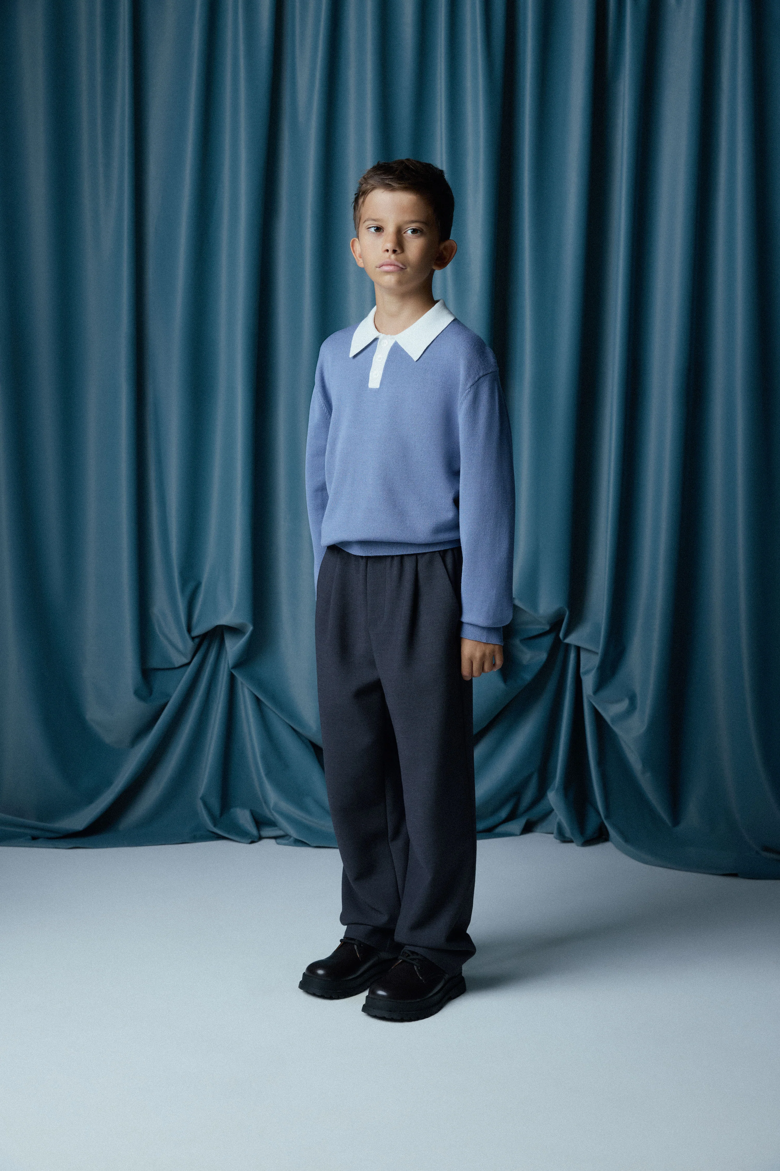 PLEAT-FRONT COTTON TROUSERS - Image 3