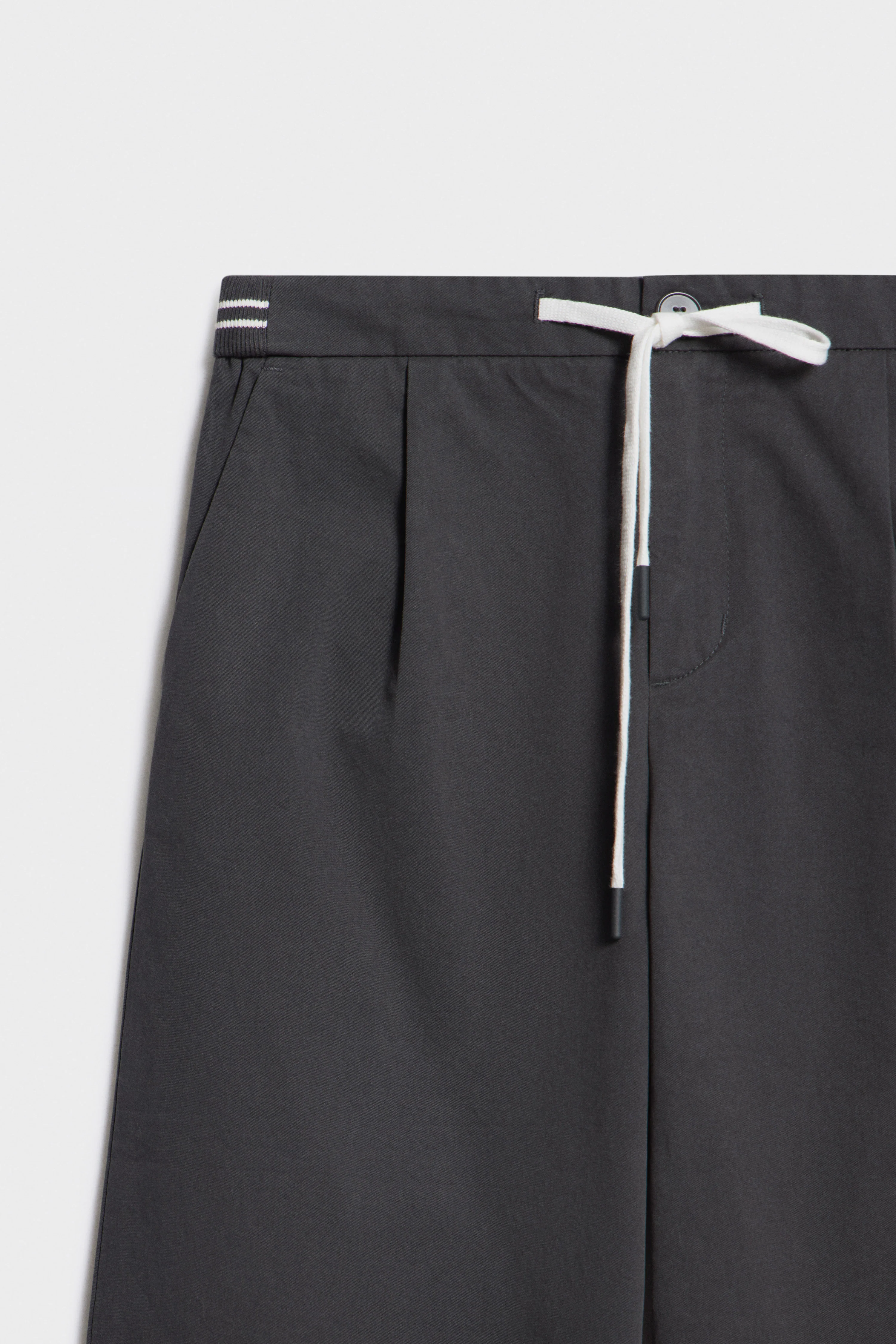 PLEAT-FRONT COTTON TROUSERS - Image 6
