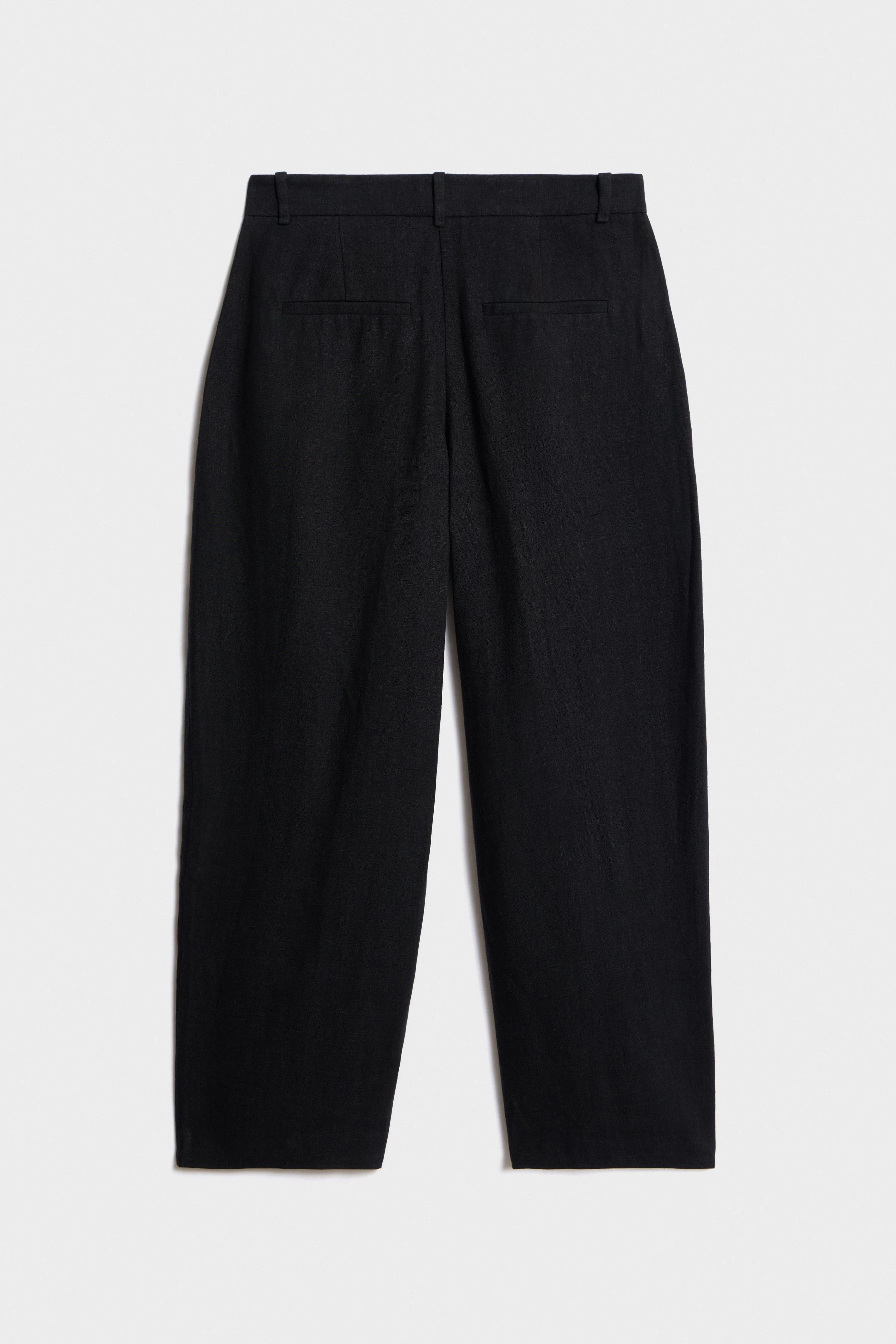 PLEAT-FRONT LINEN TROUSERS - Image 6