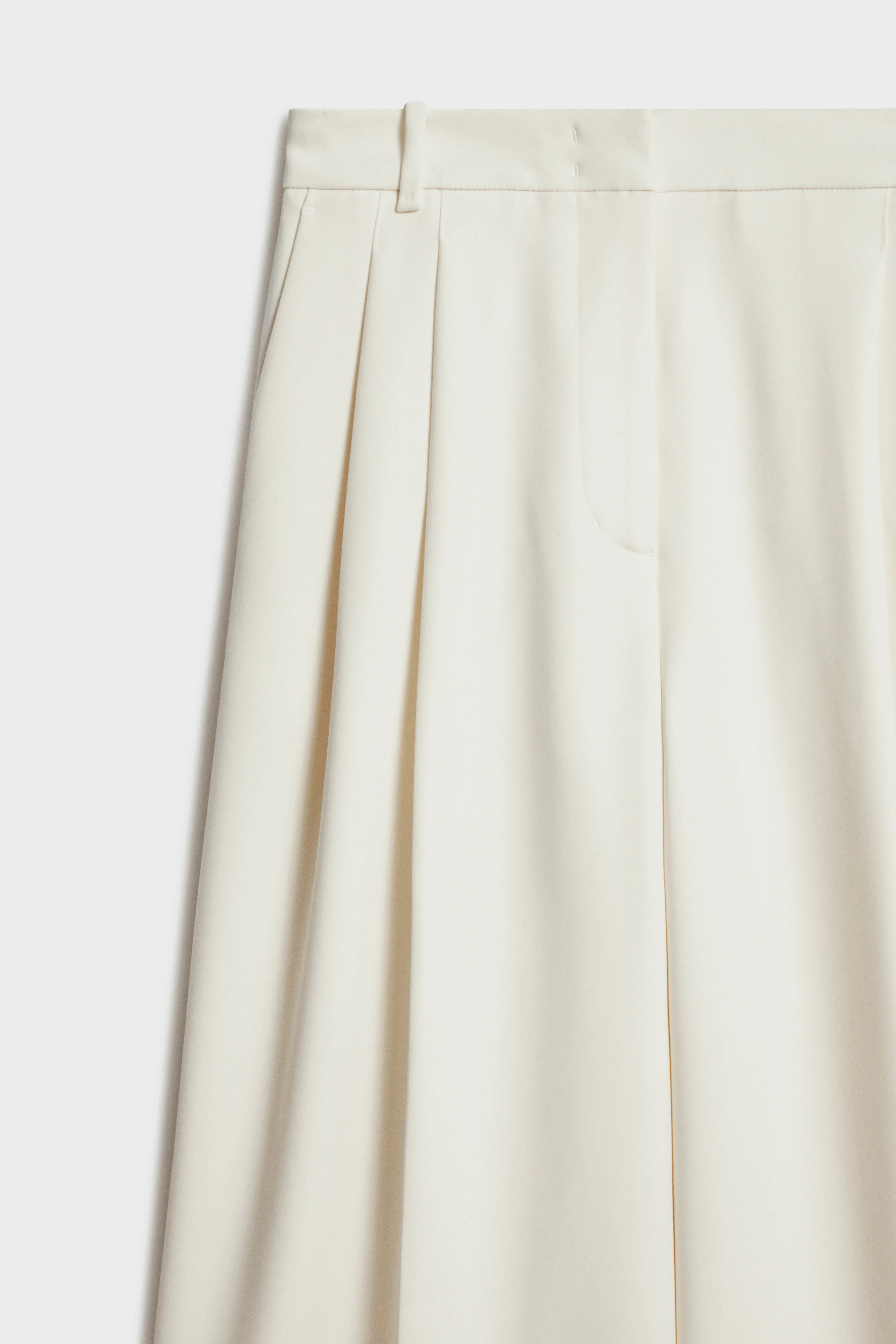PLEAT-FRONT WIDE-LEG TROUSERS - Image 8