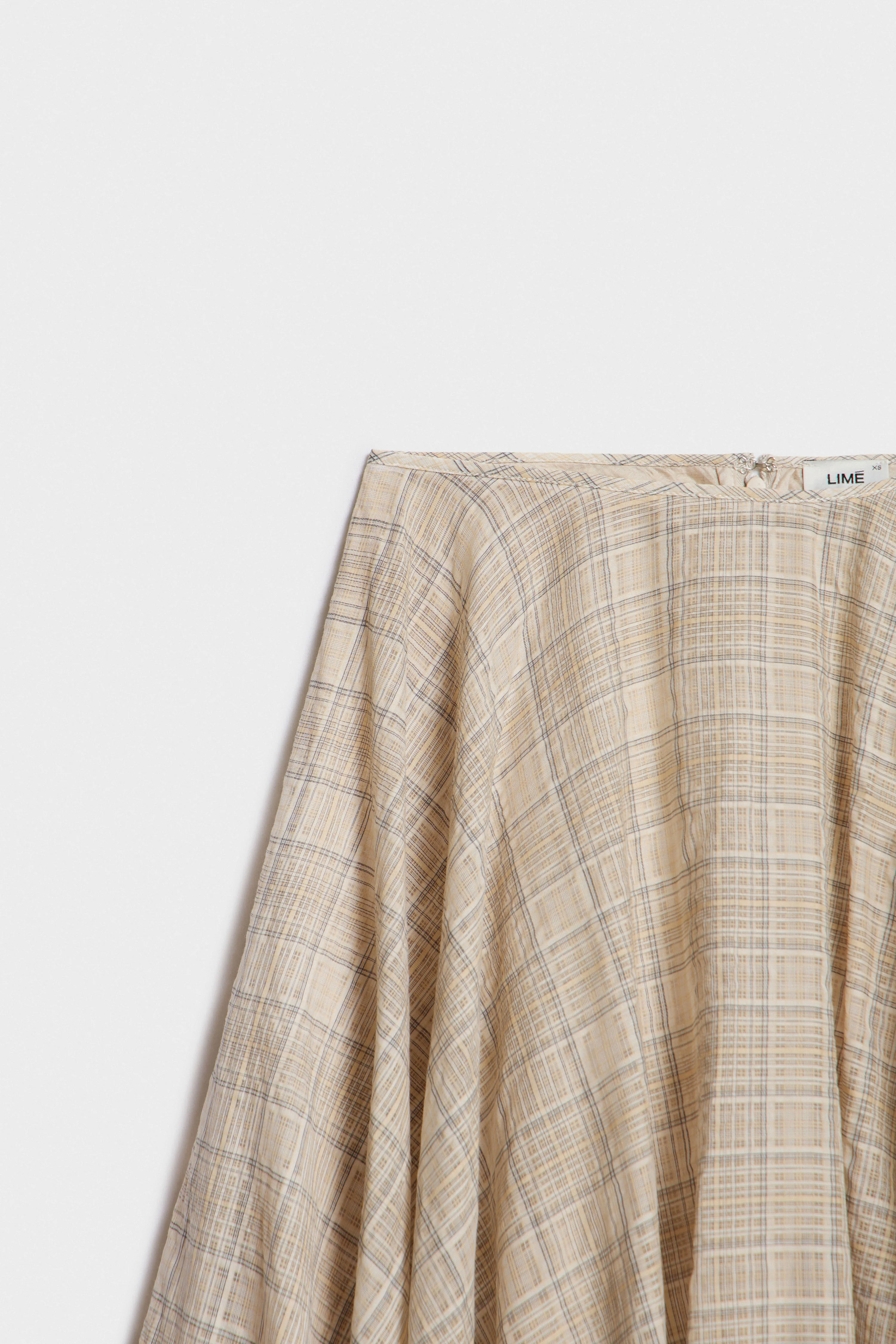 FLARED COTTON-BLEND SKIRT - Image 6
