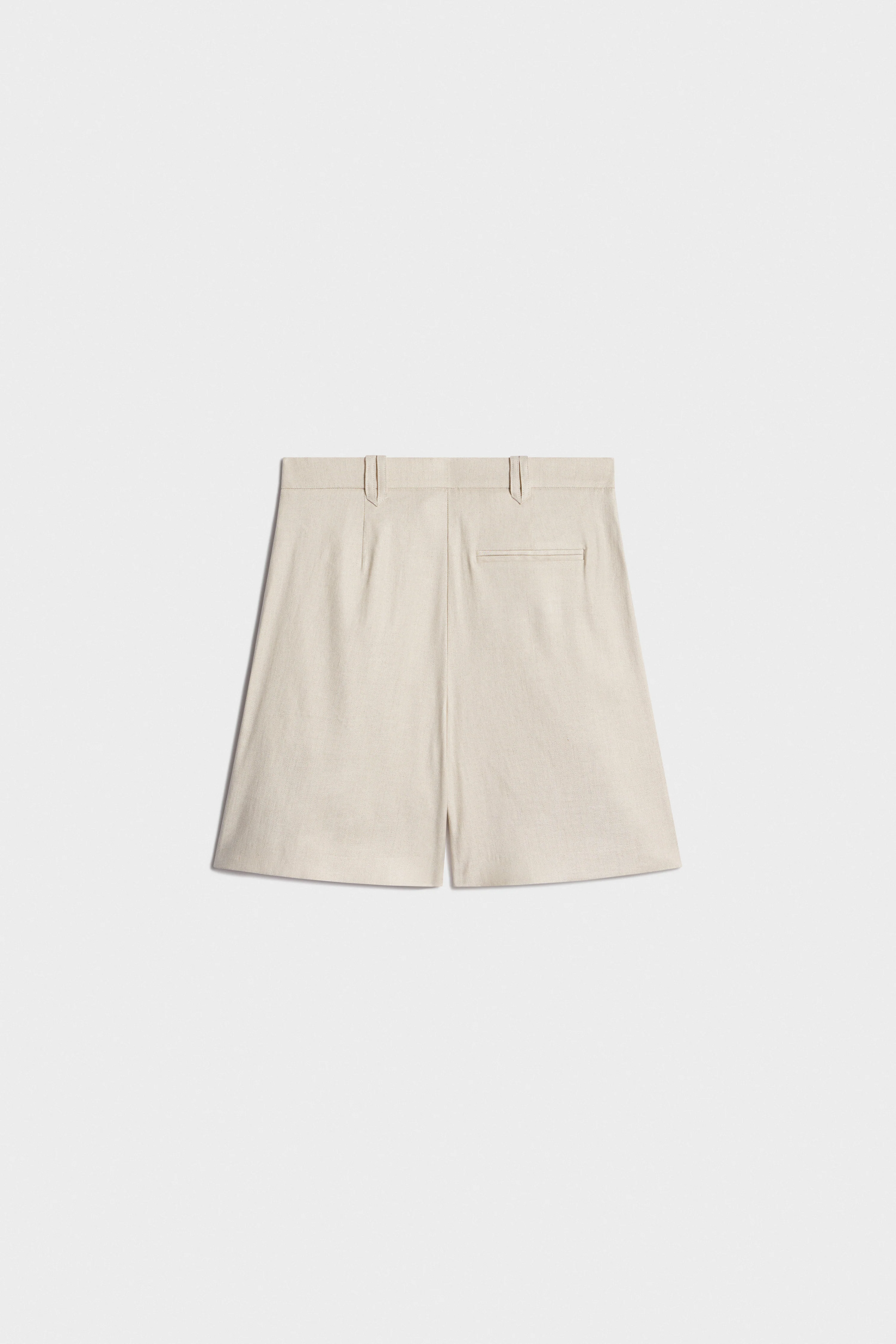 LINEN-VISCOSE BERMUDA SHORTS - Image 6