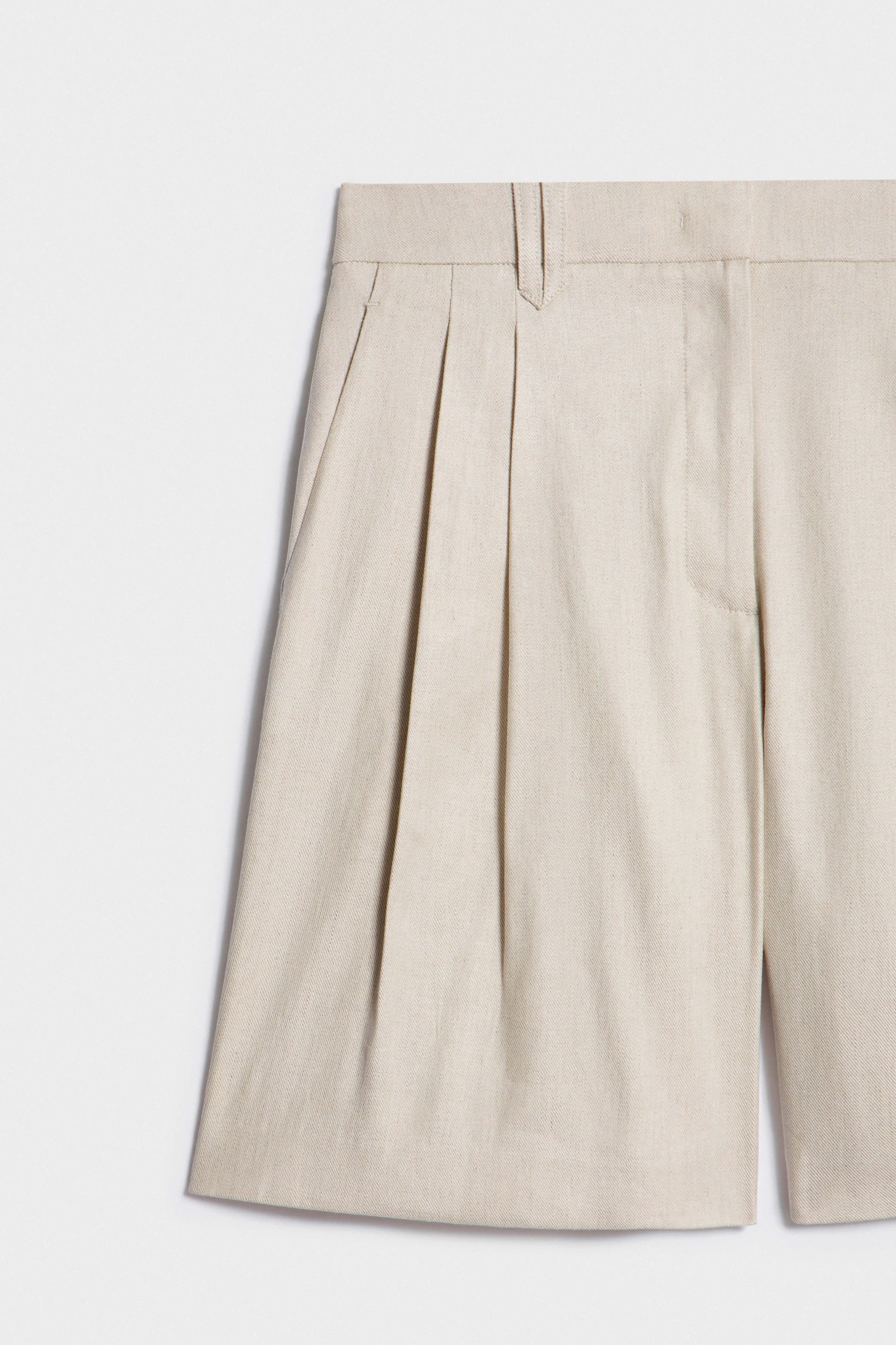 LINEN-VISCOSE BERMUDA SHORTS - Image 7