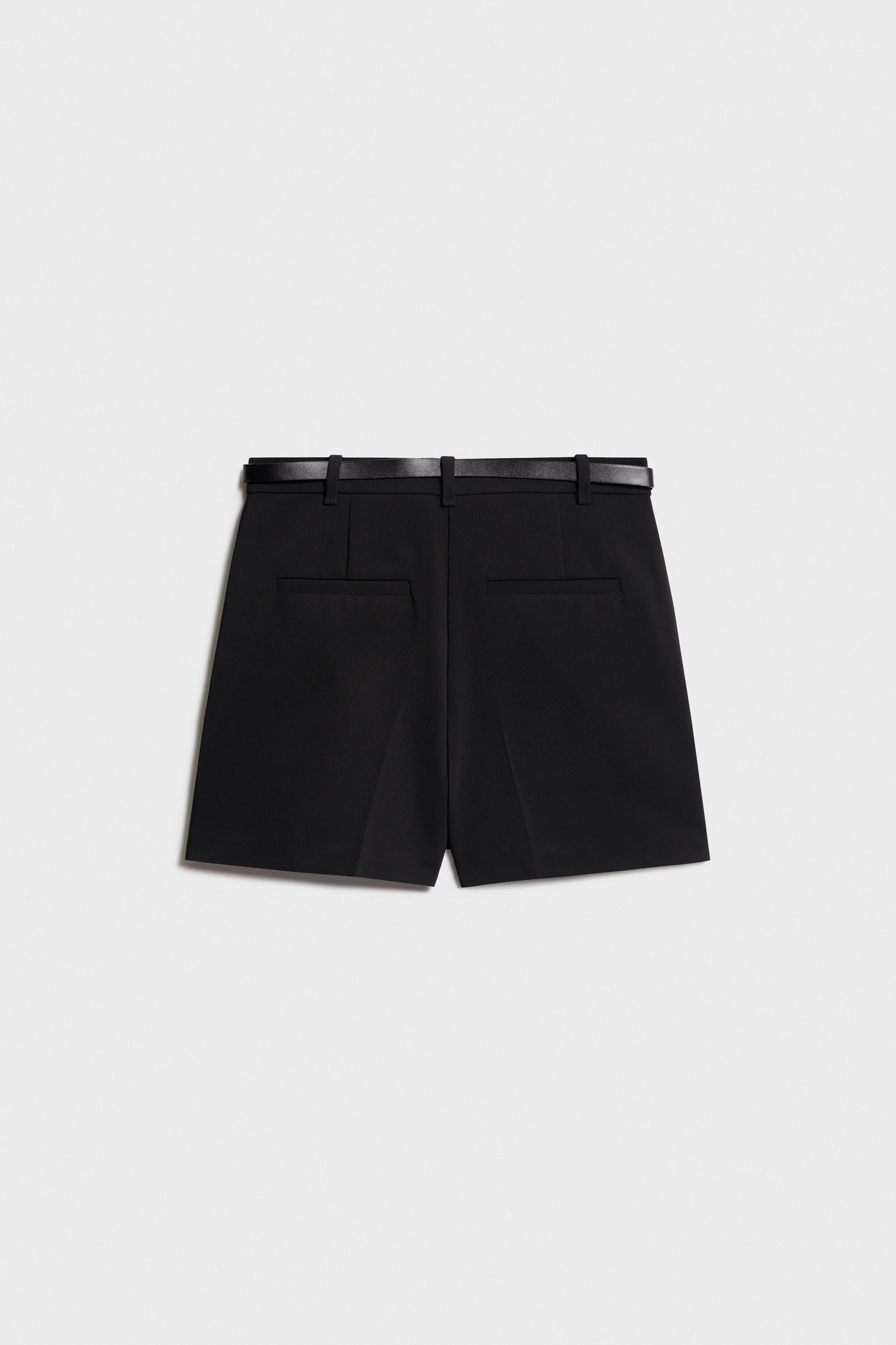 PLEATED SHORTS WITH BELT - Image 6