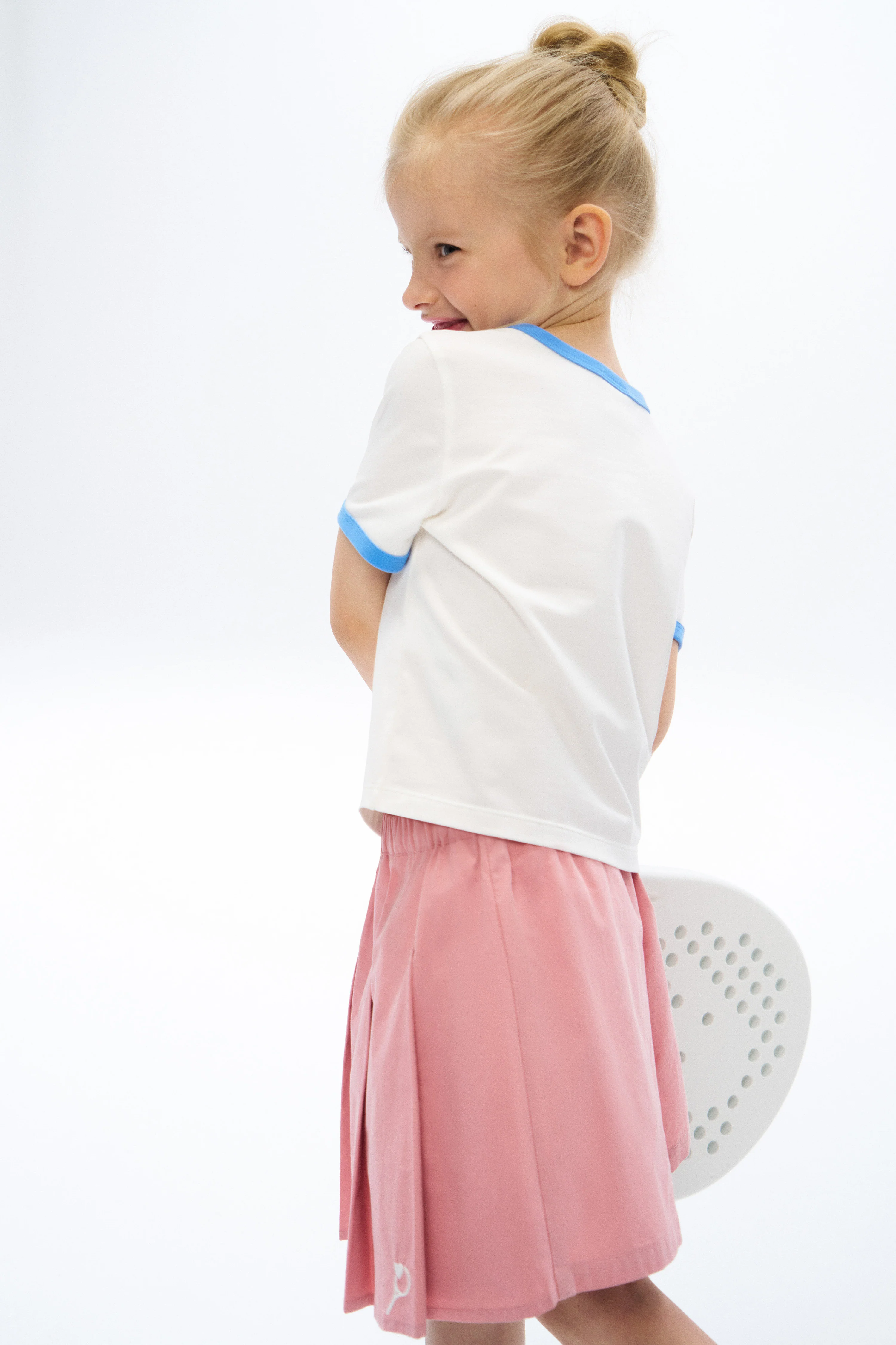 PLEATED SKORT WITH EMBROIDERY - Image 3