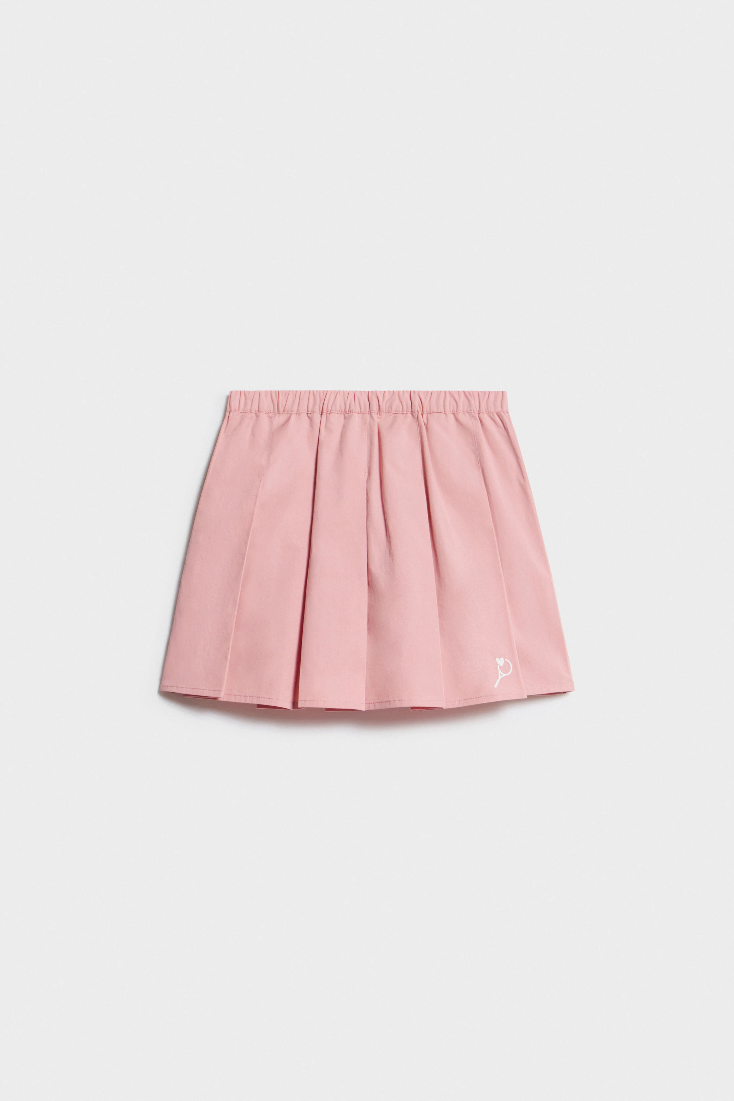 PLEATED SKORT WITH EMBROIDERY - Image 4