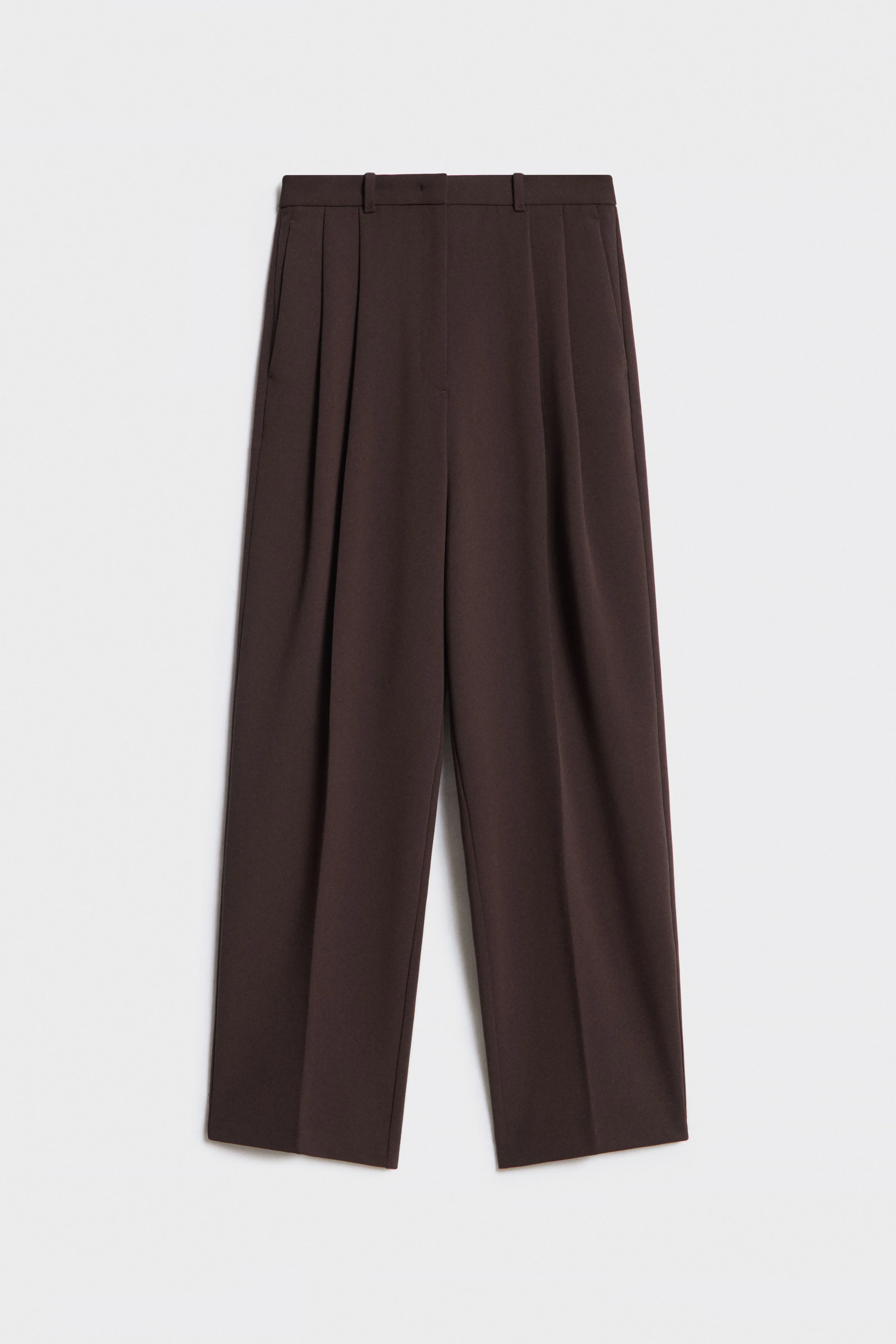 PLEATED STRAIGHT FIT TROUSERS - Image 3