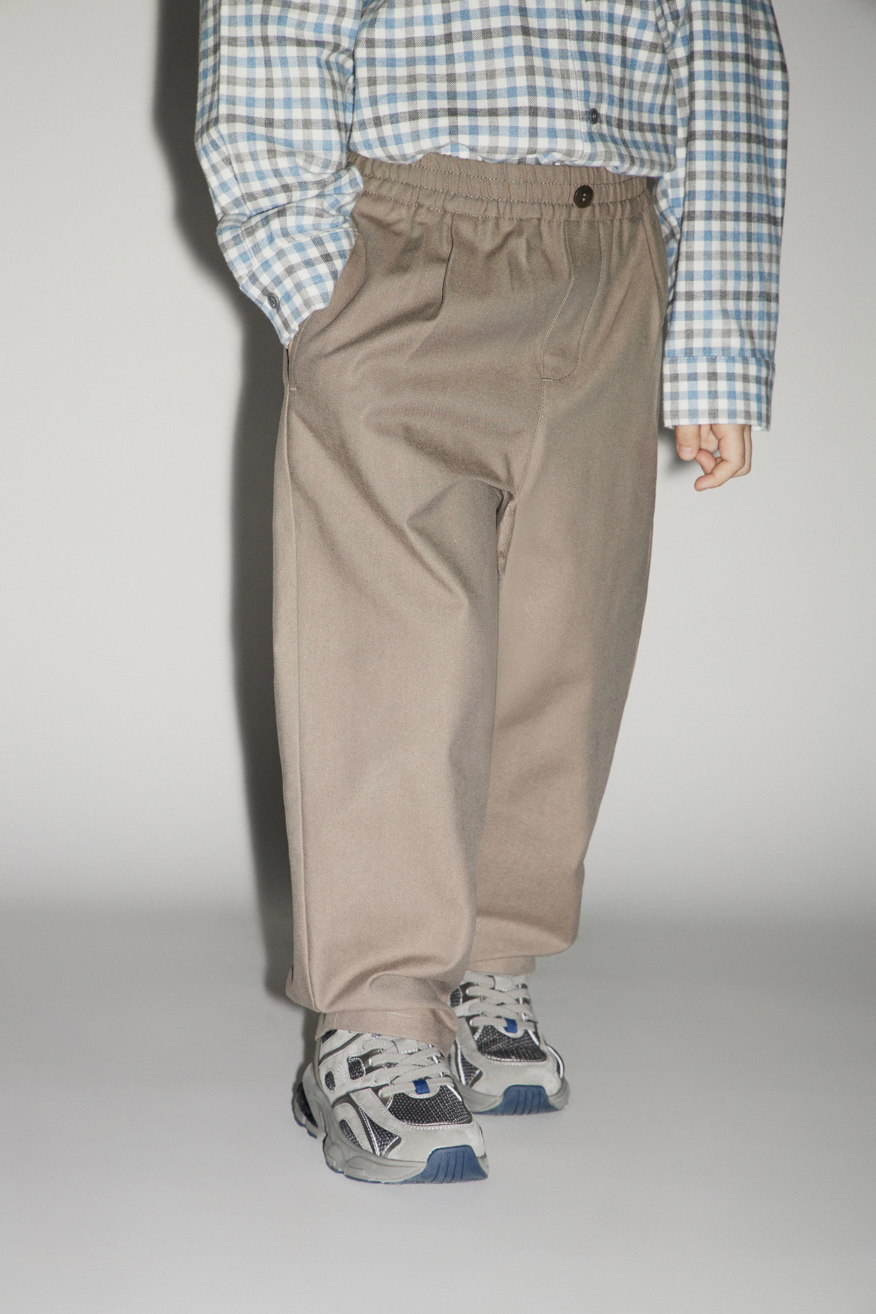 PLEATED TWILL TROUSERS - Image 3