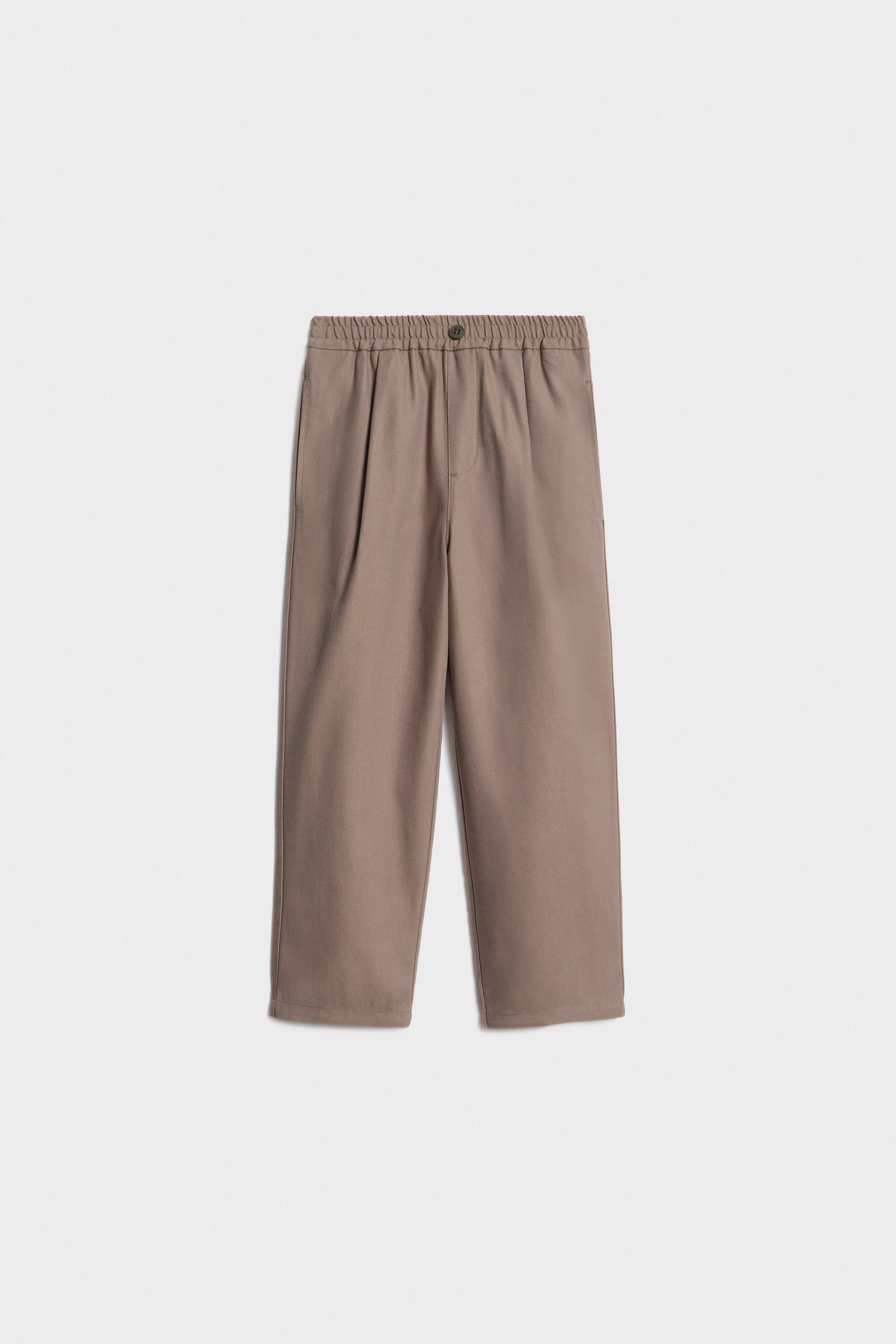 PLEATED TWILL TROUSERS - Image 4
