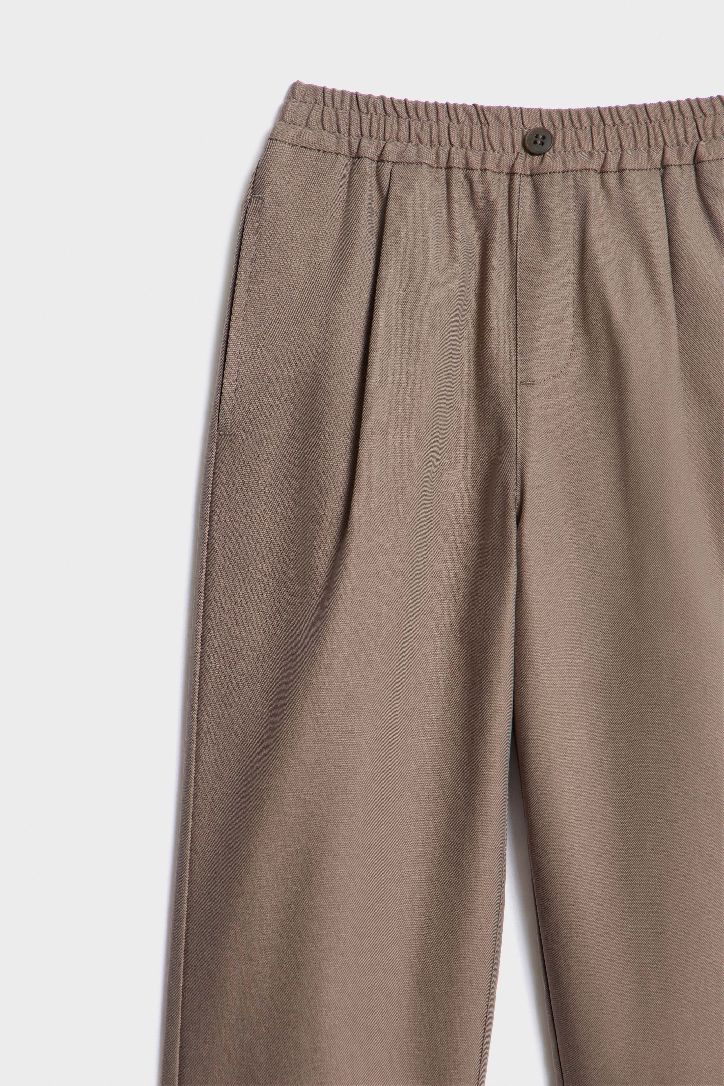 PLEATED TWILL TROUSERS - Image 6