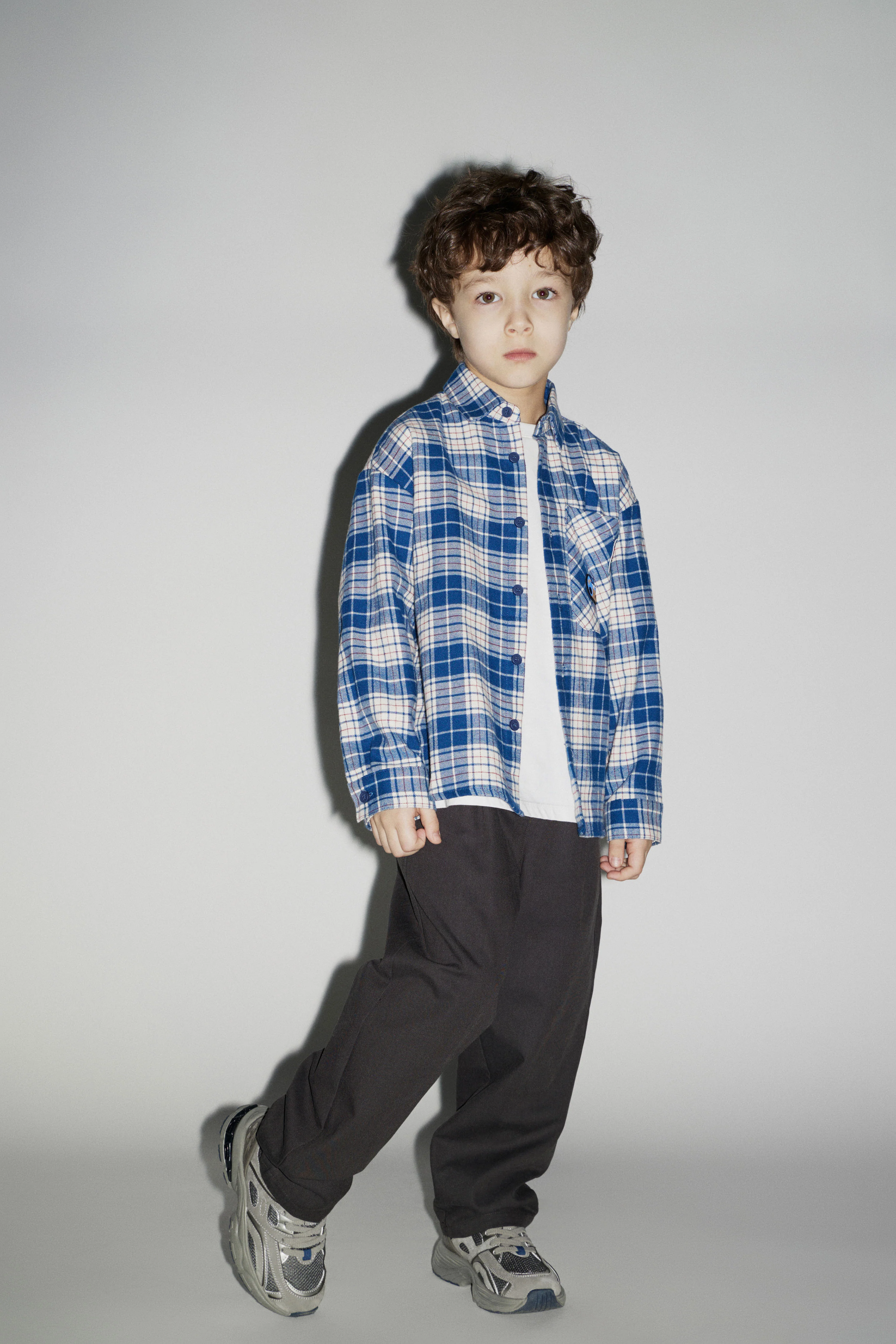 PLEATED TWILL TROUSERS