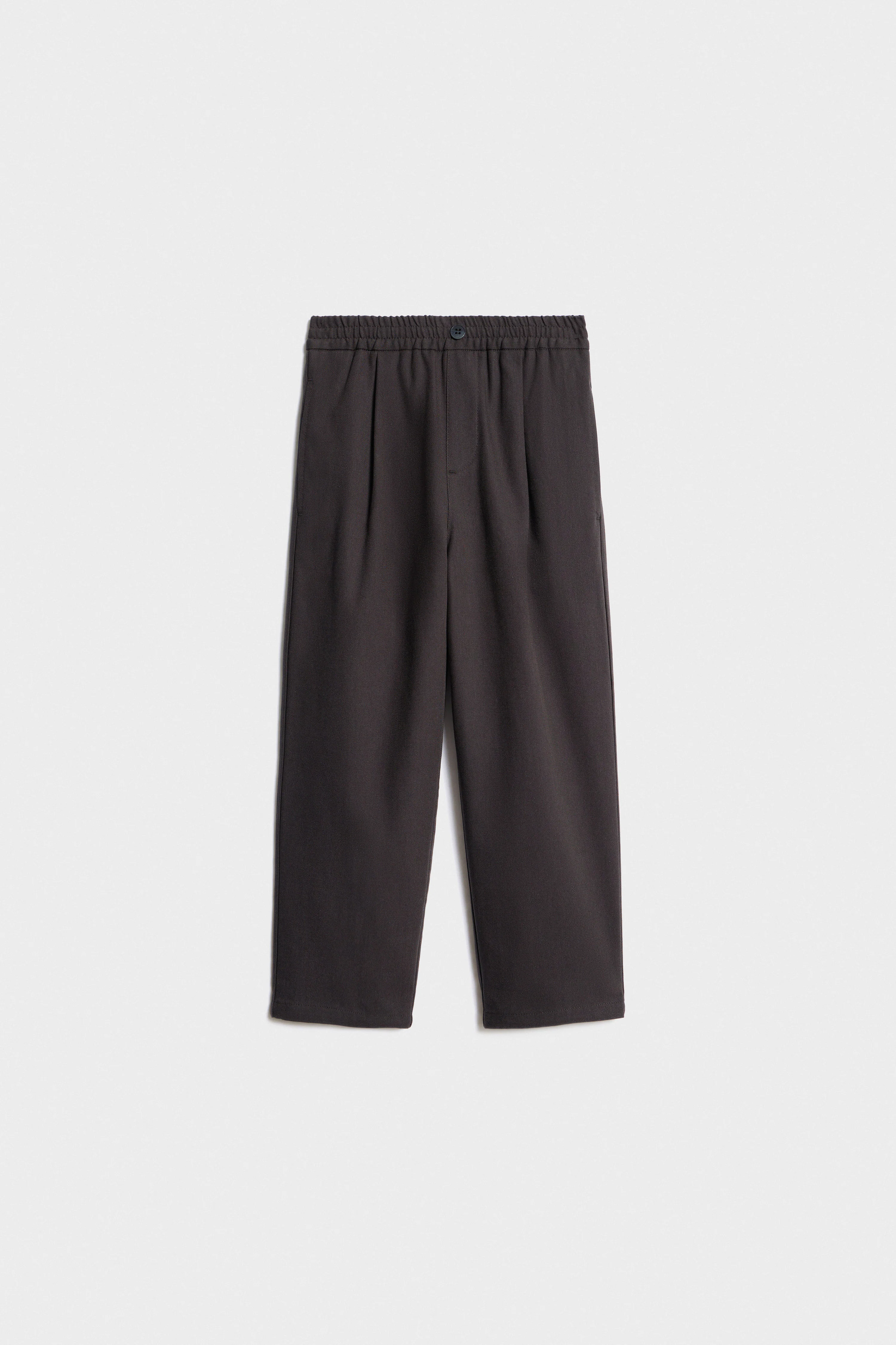 PLEATED TWILL TROUSERS - Image 4
