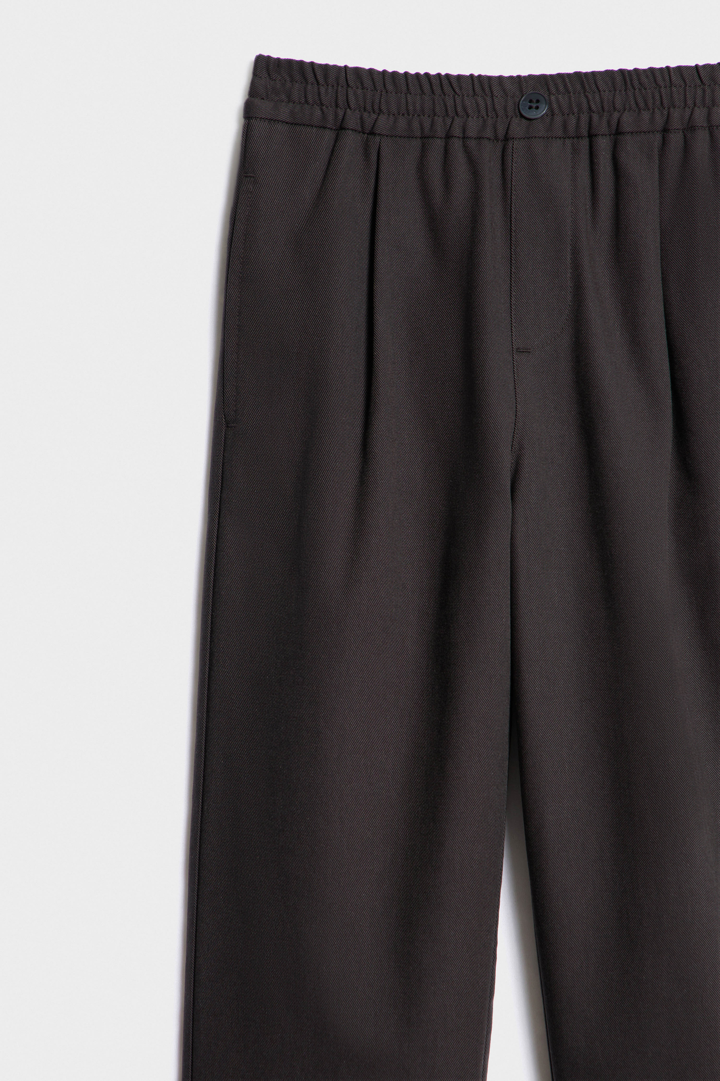 PLEATED TWILL TROUSERS - Image 6