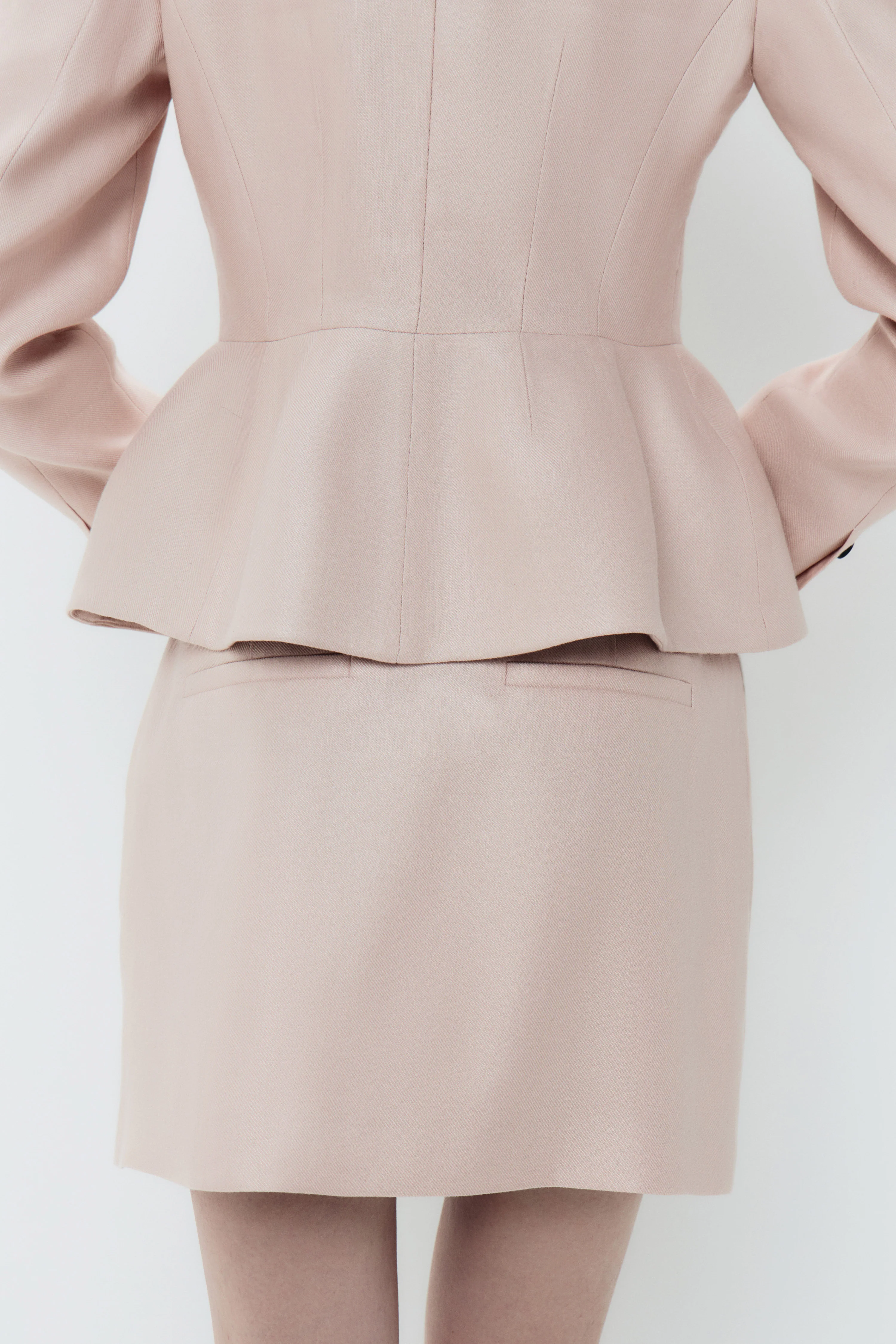 PLEATED VISCOSE-LINEN MINI SKIRT - Image 3