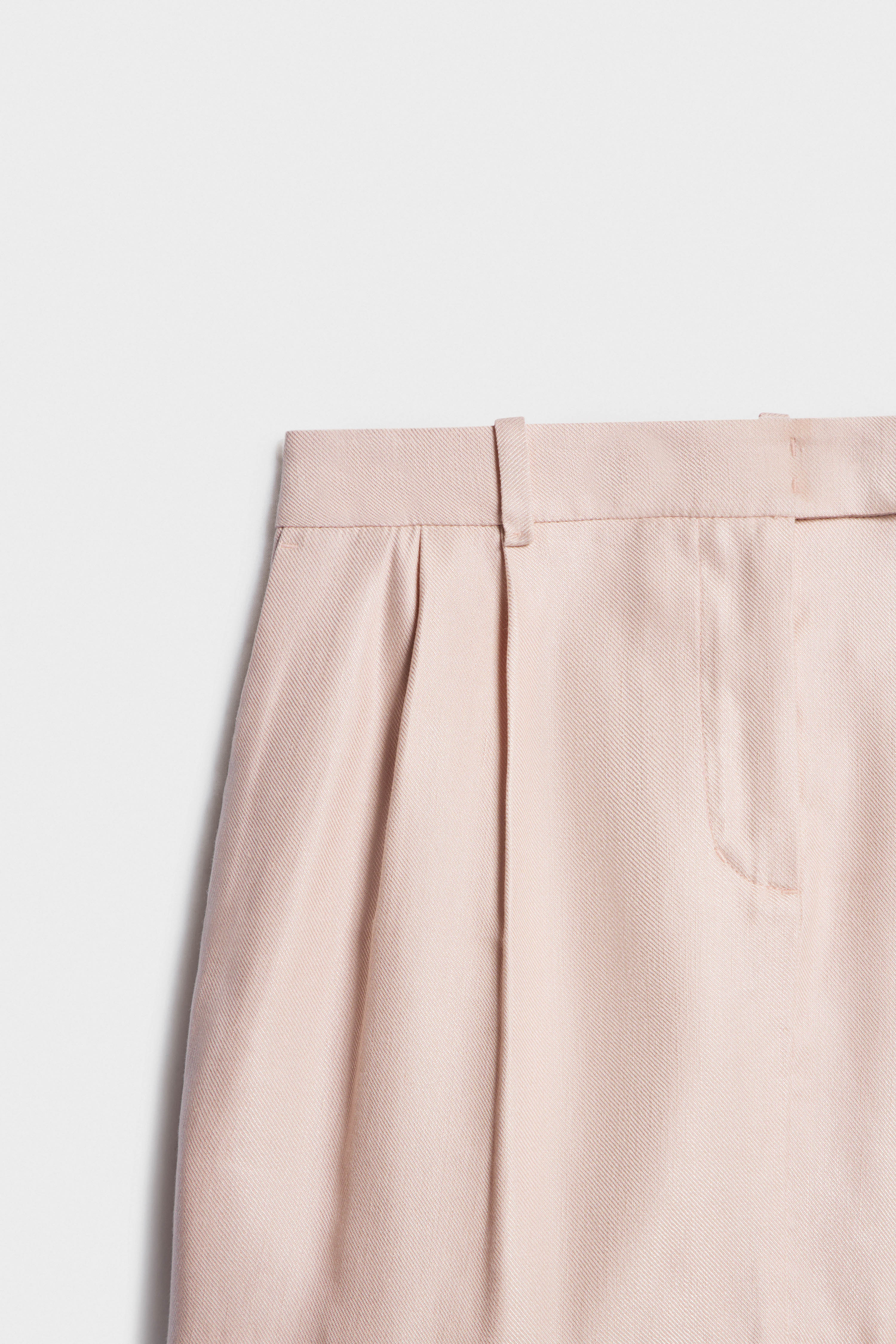 PLEATED VISCOSE-LINEN MINI SKIRT - Image 7