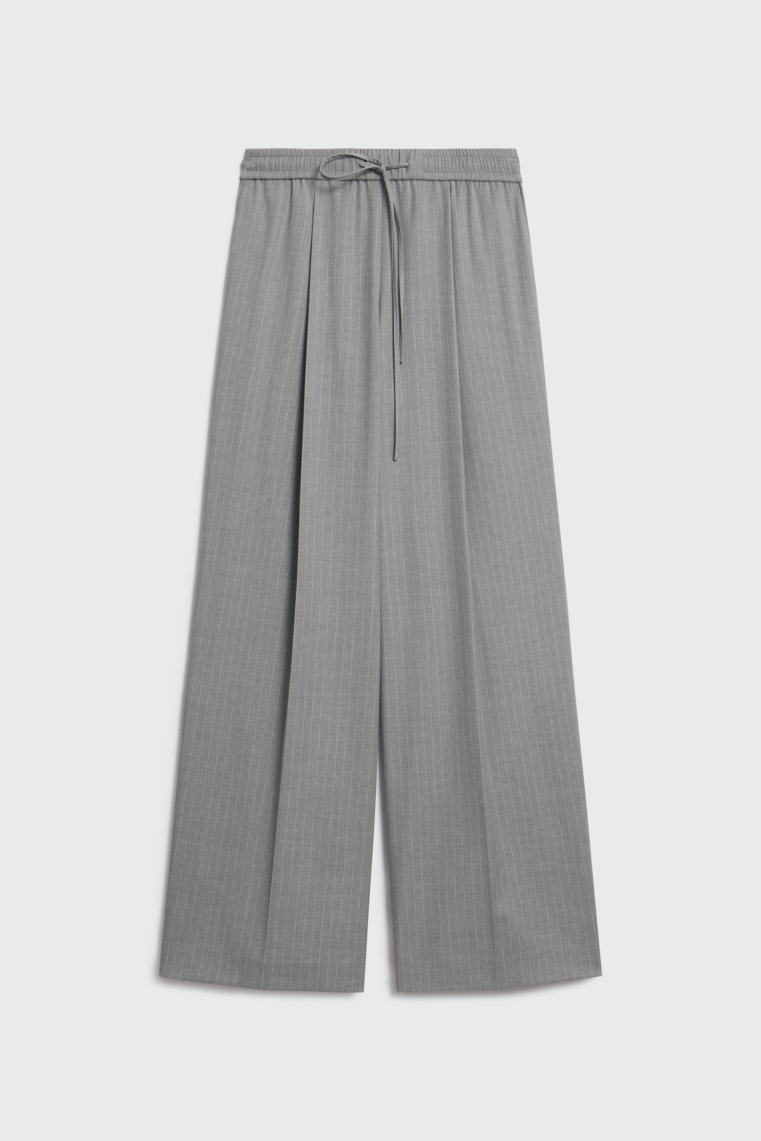 PLEATED VISCOSE-WOOL TROUSERS - Image 5