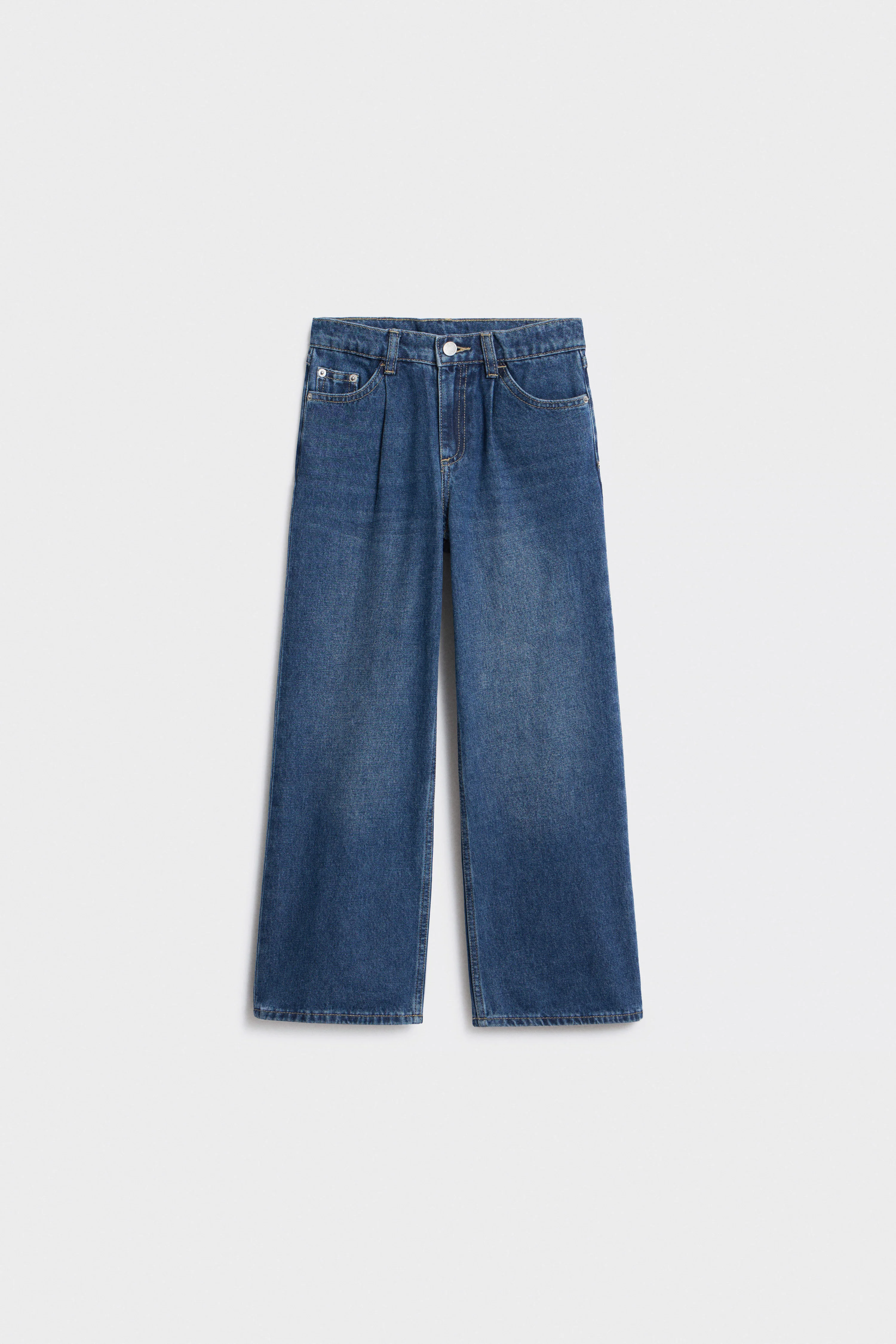PLEATED WIDE-LEG JEANS - Image 4