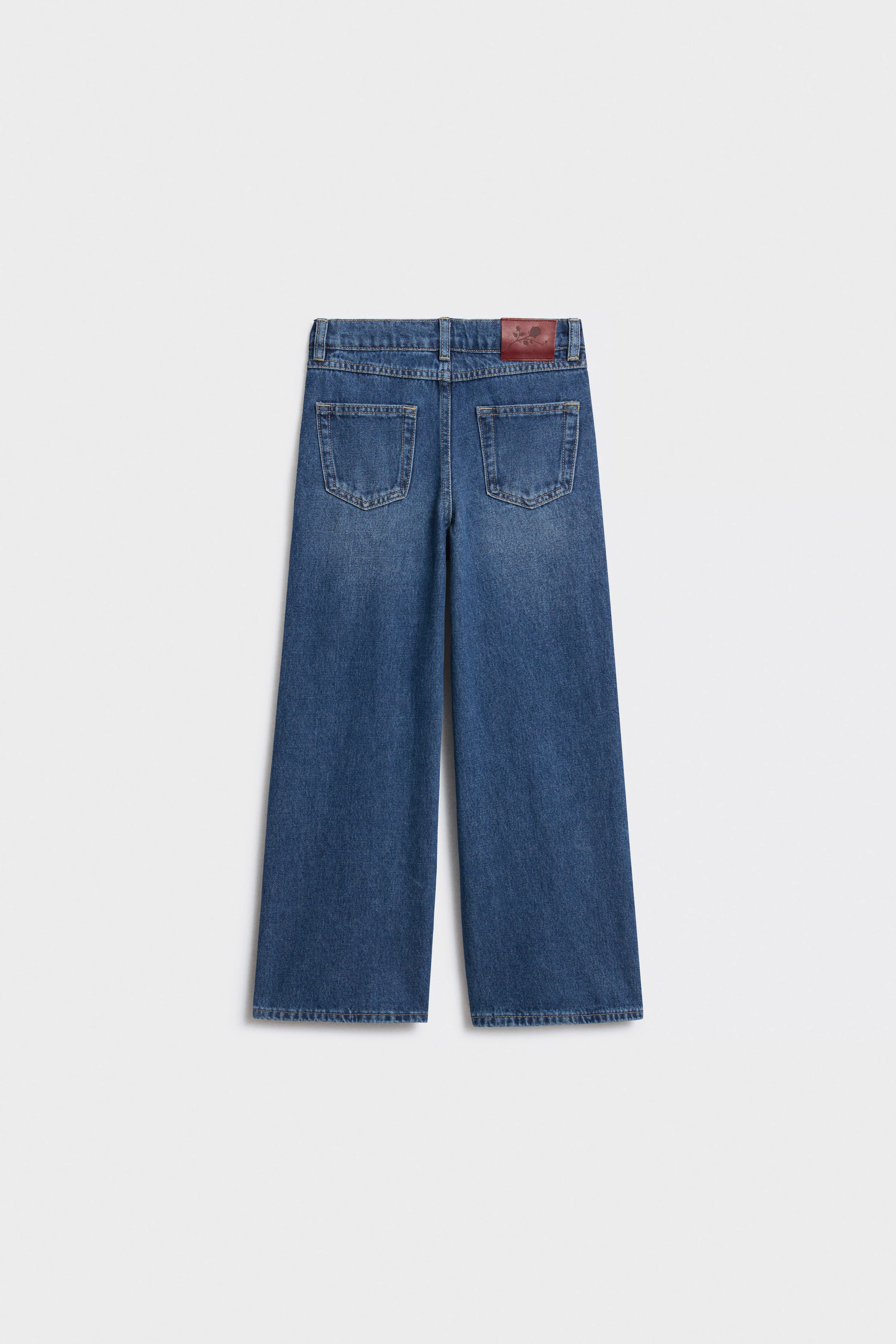 PLEATED WIDE-LEG JEANS - Image 5