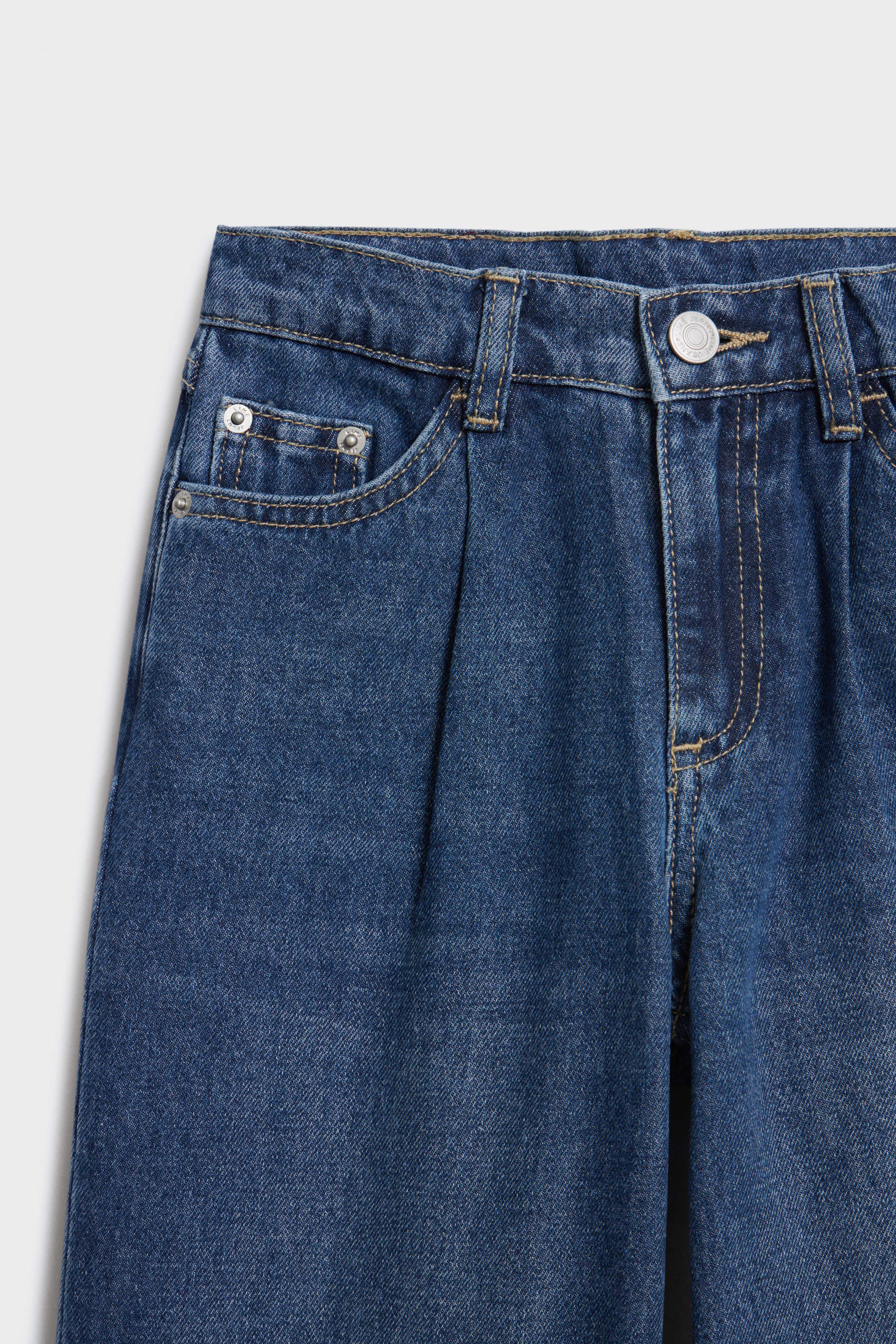 PLEATED WIDE-LEG JEANS - Image 6