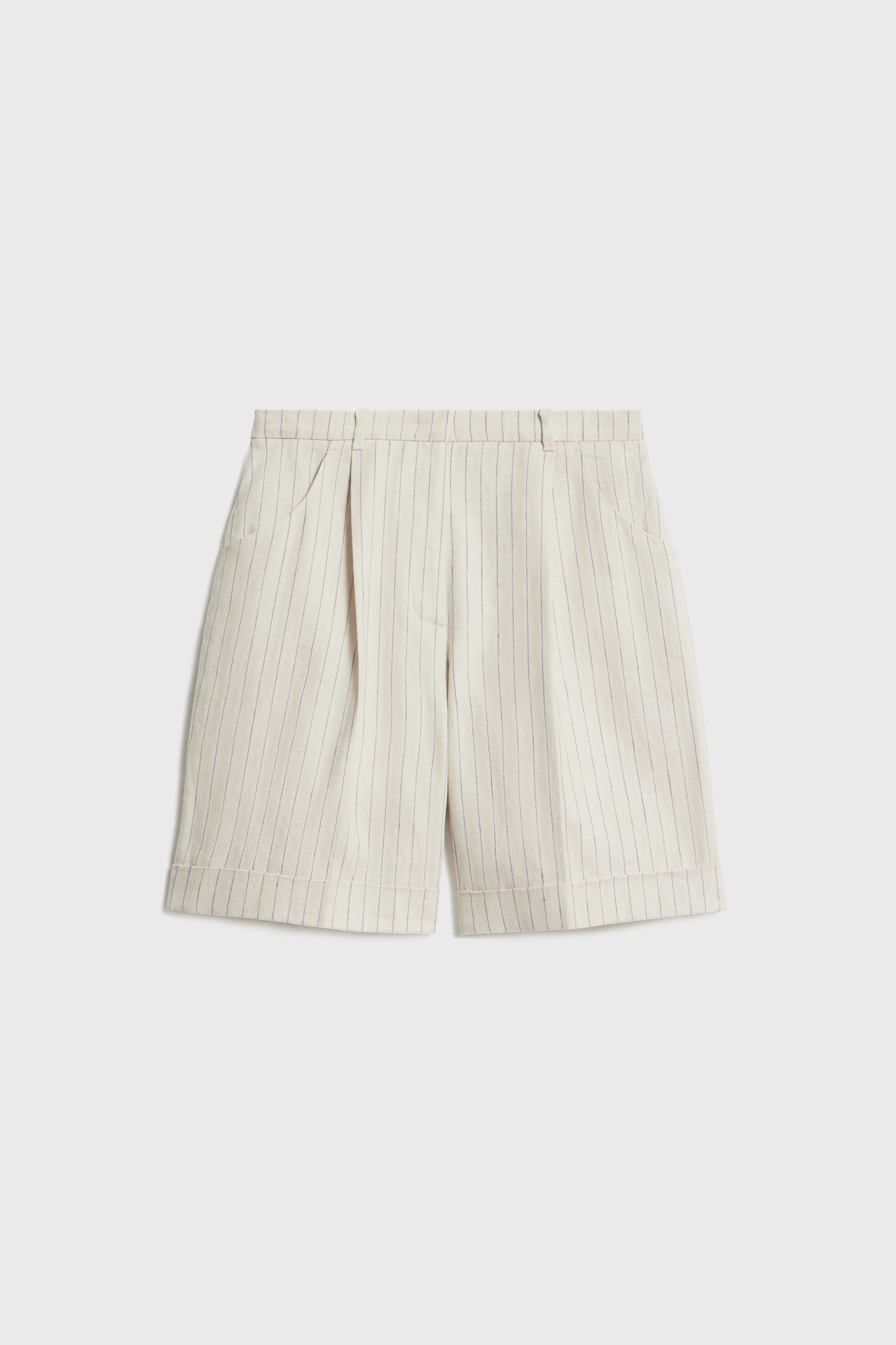 PLEATED WIDE-LEG SHORTS - Image 5