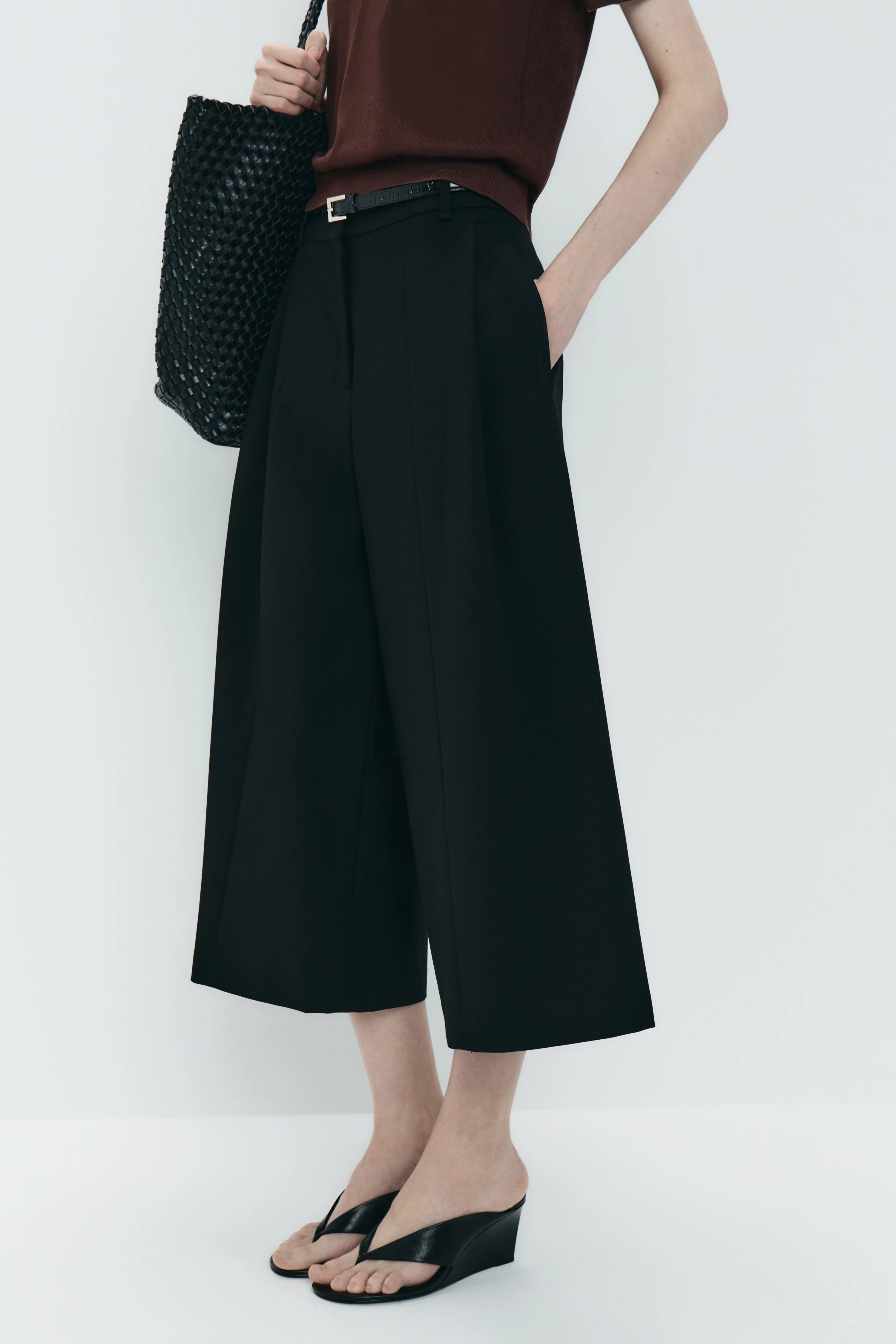 PLEATED WIDE TROUSERS - Image 2